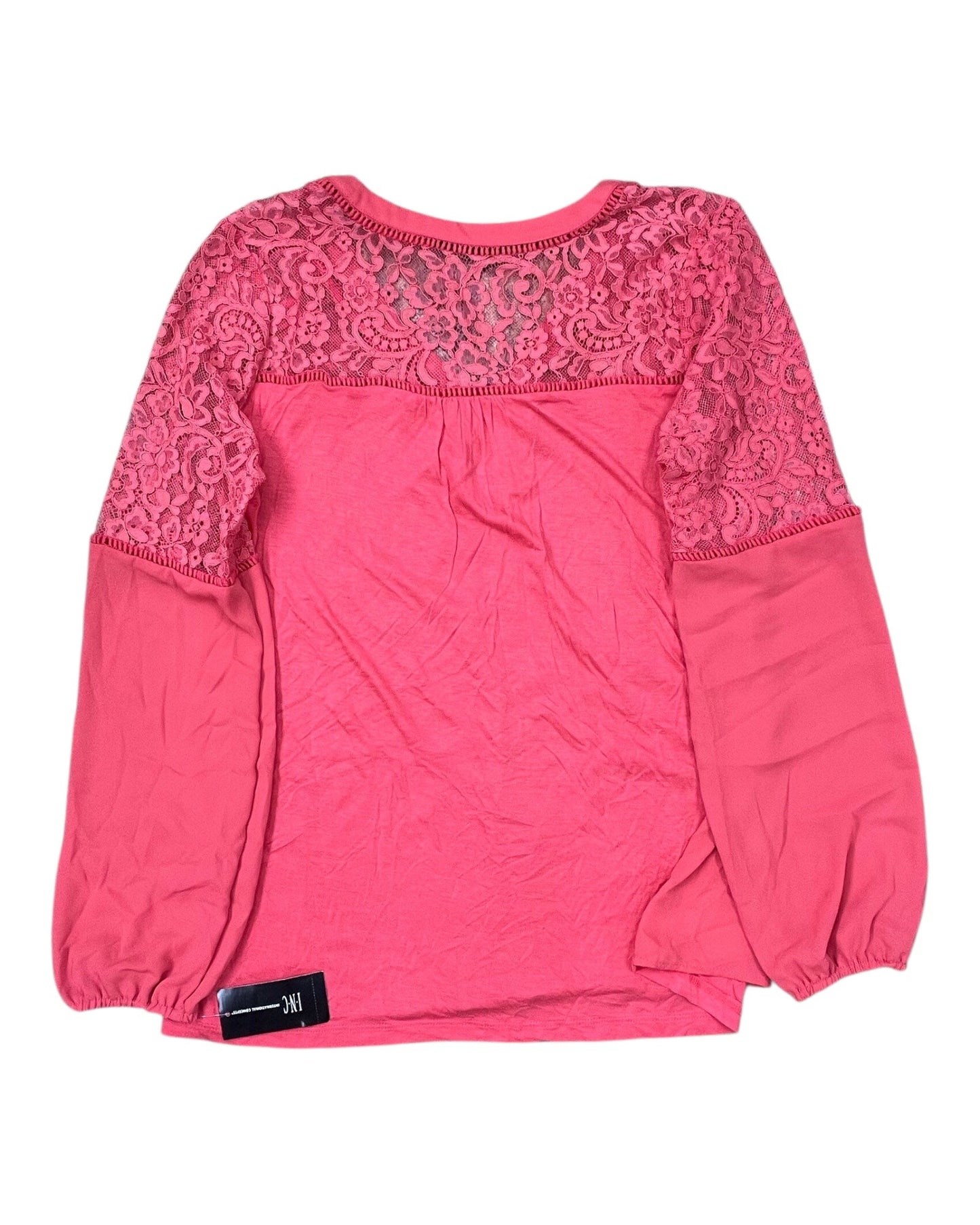 Top Ls By Inc In Coral, Size:M