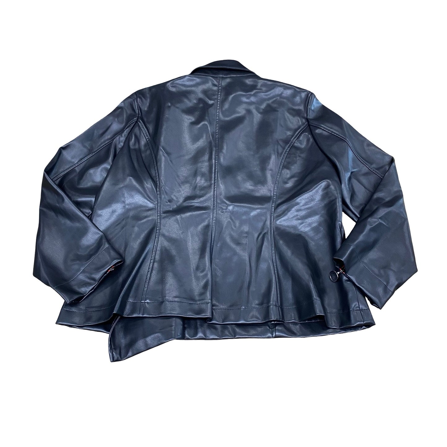Jacket Leather By Ic By Connie K In Black, Size:Xl