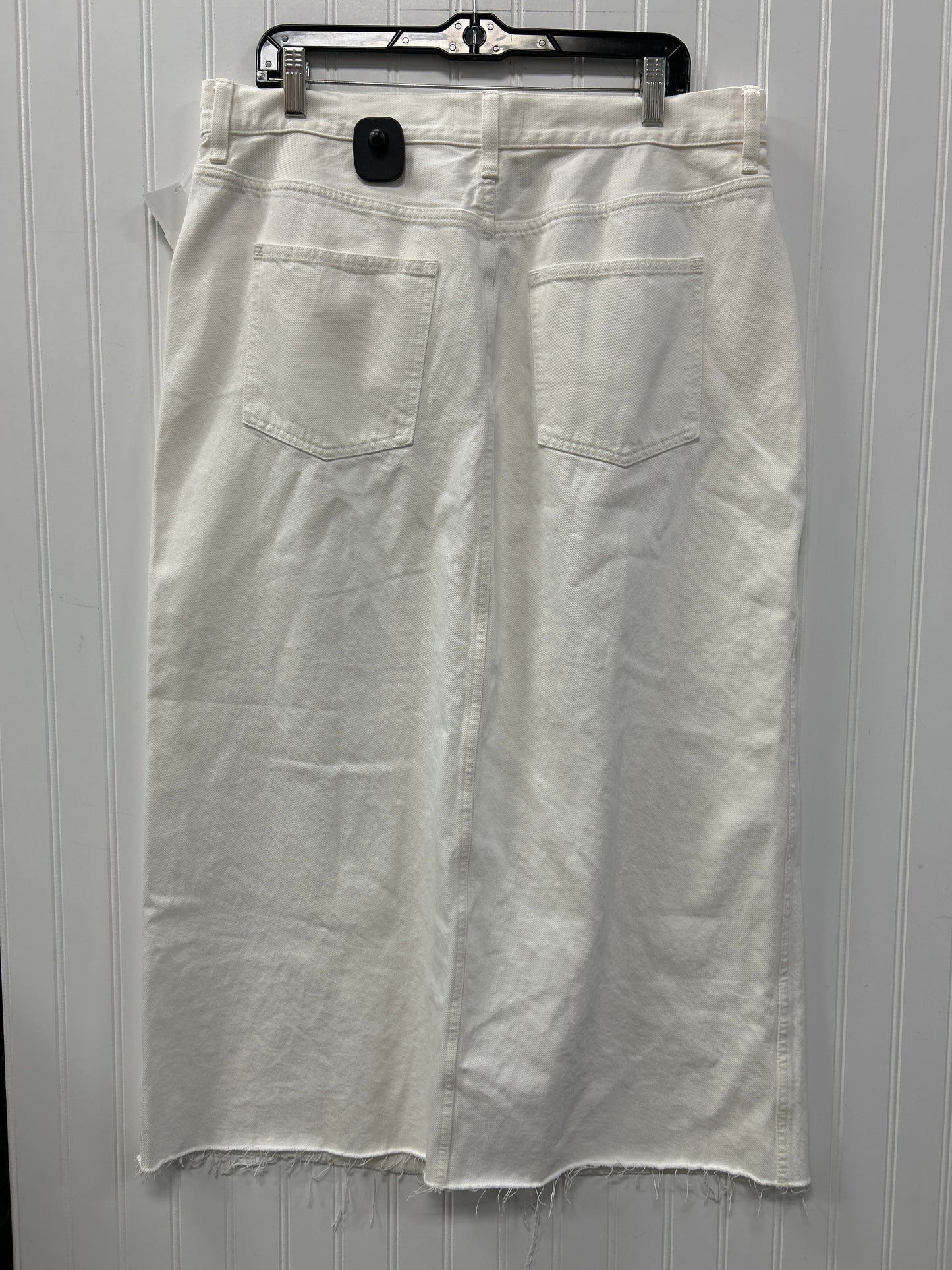 Skirt Maxi By Madewell In Cream Denim, Size:12