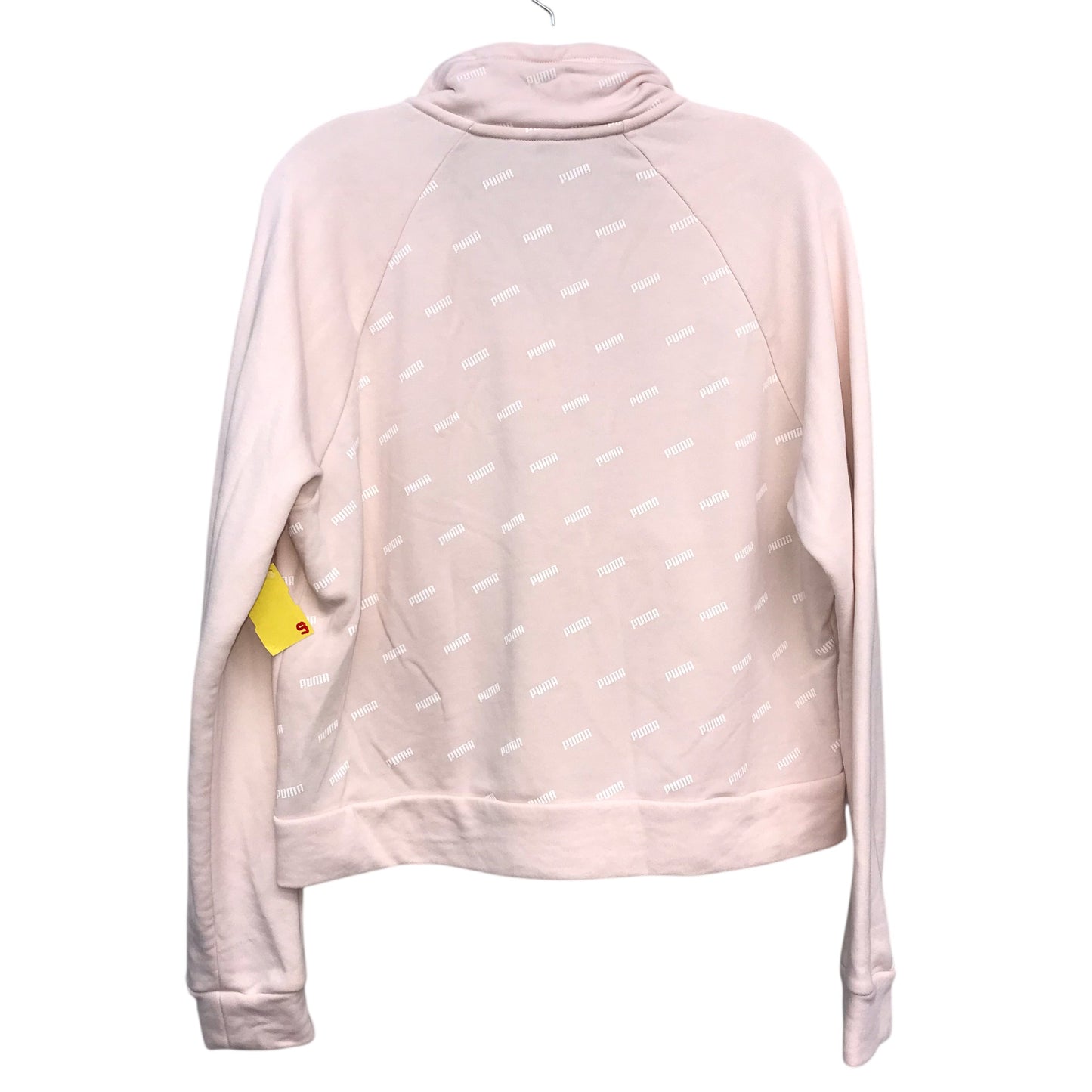 Athletic Top Ls Collar By Puma In Pink, Size:M