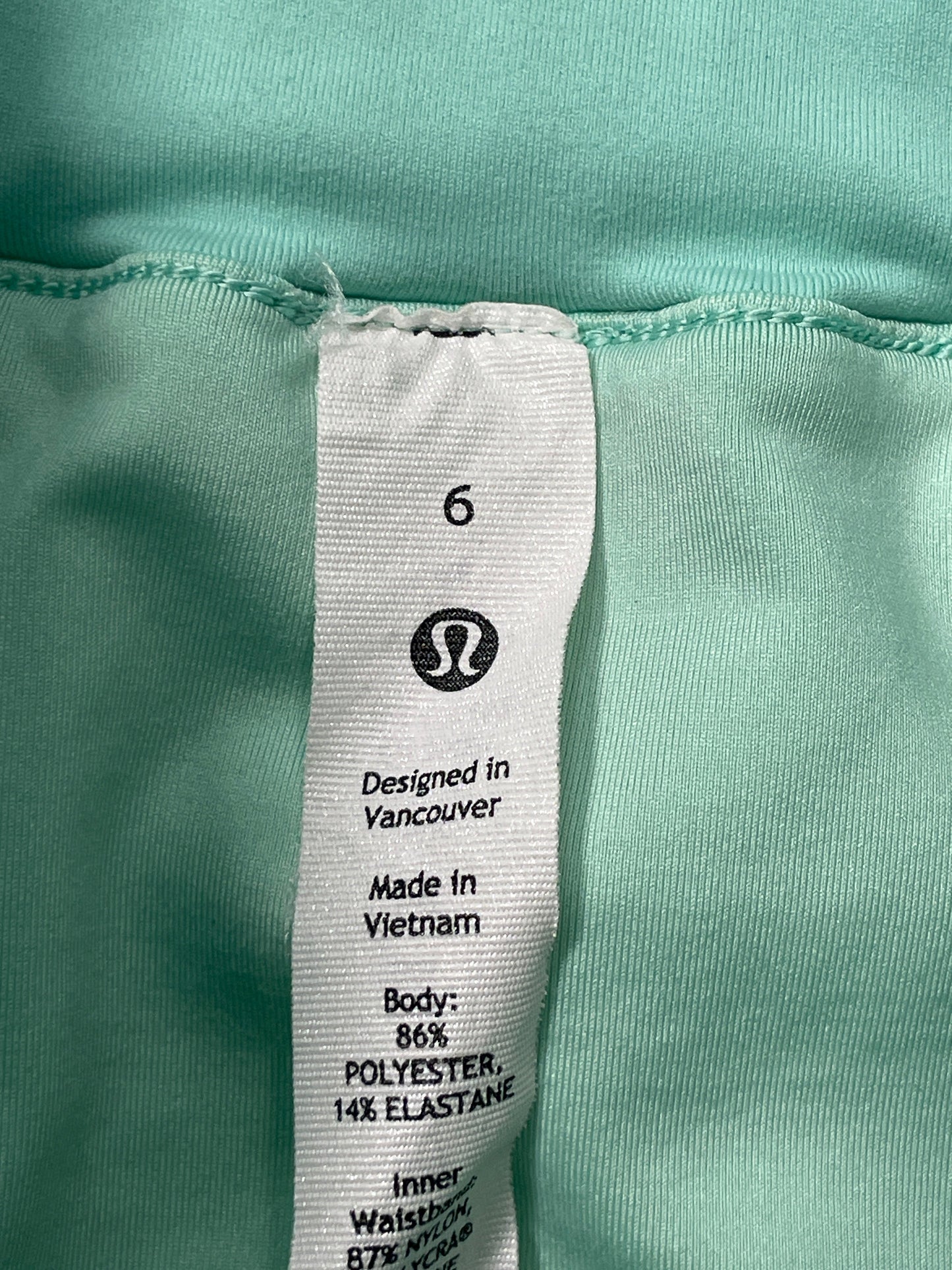 Athletic Shorts By Lululemon In Green, Size: S