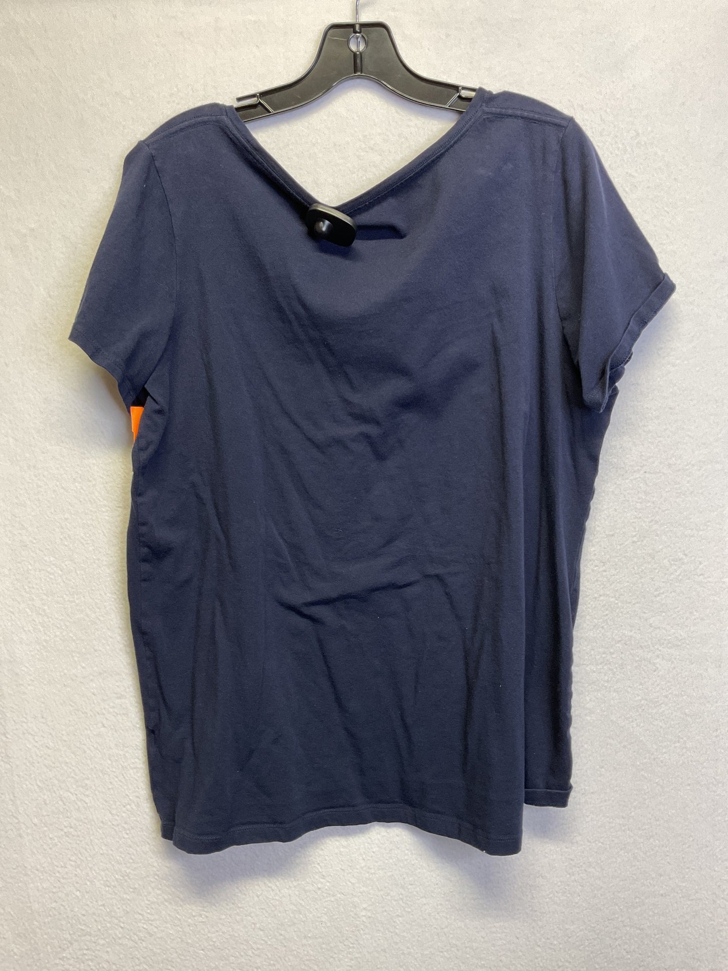 Top Ss Basic By Chelsea And Theodore In Navy, Size:2X