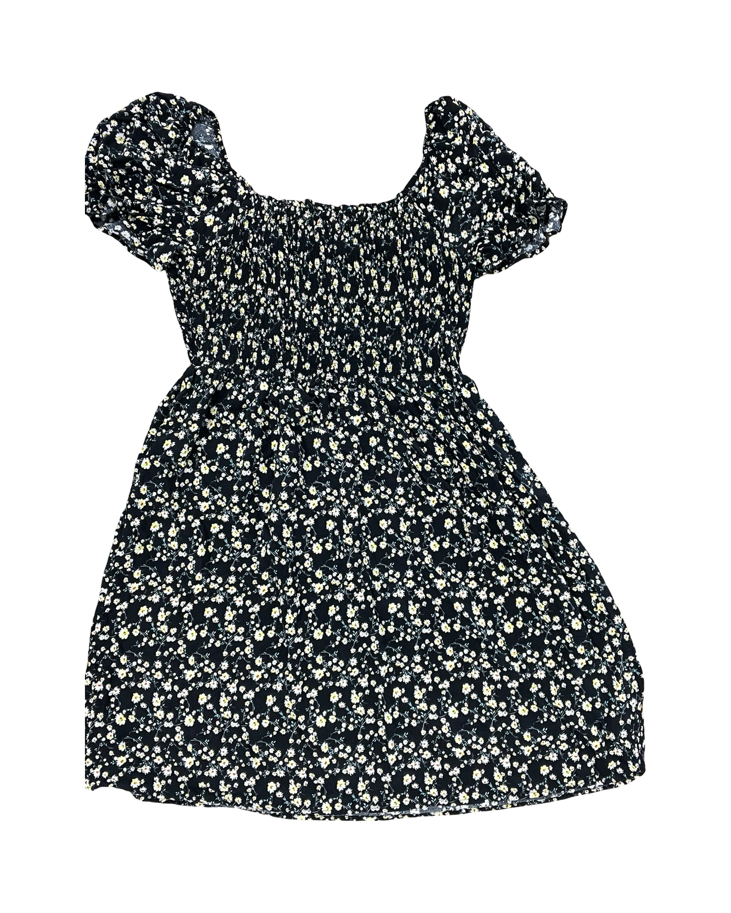 Dress Casual Midi By Auw In Black & Yellow, Size:1X