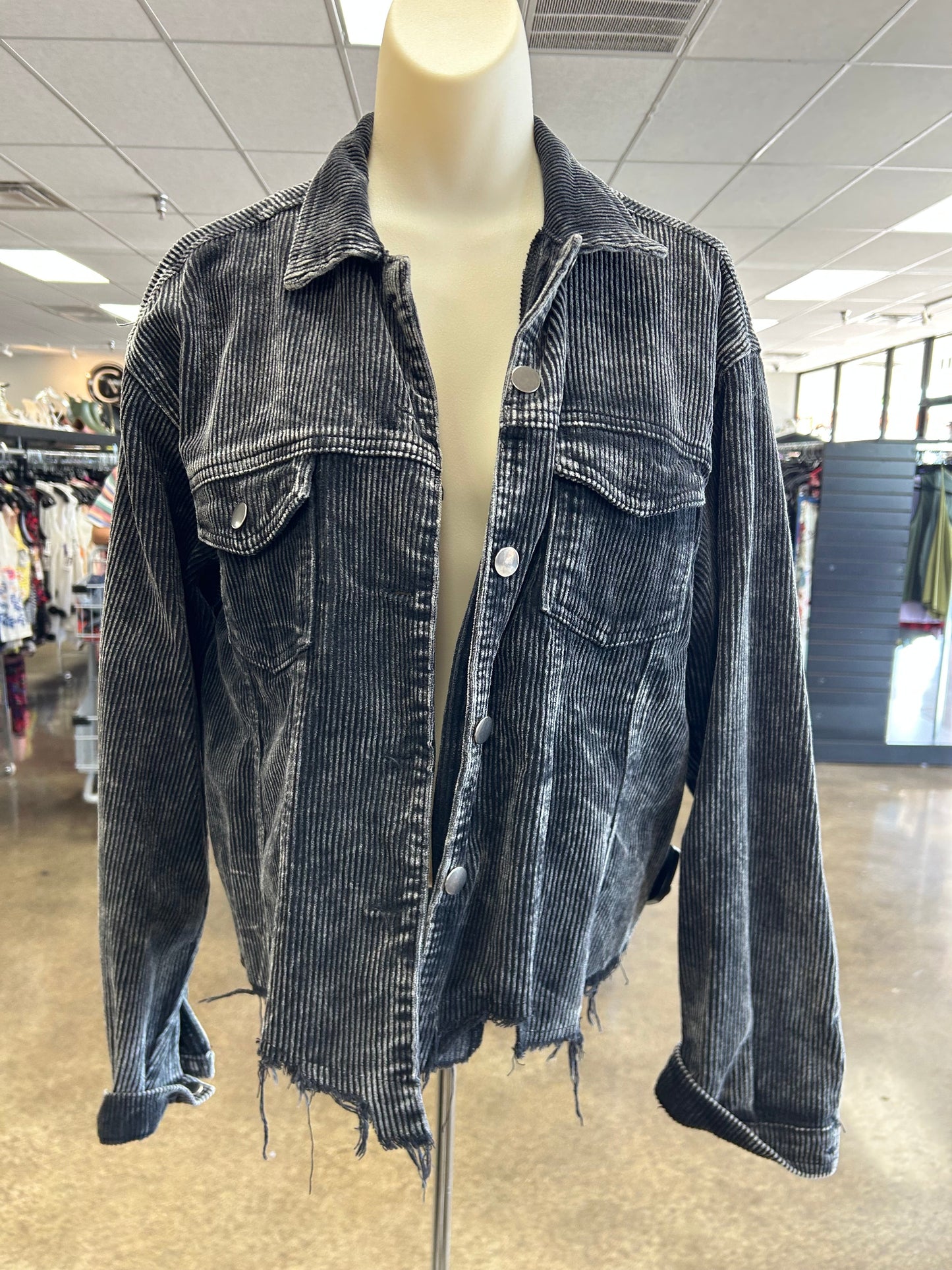 Jacket Shirt By Pol In Black, Size:M