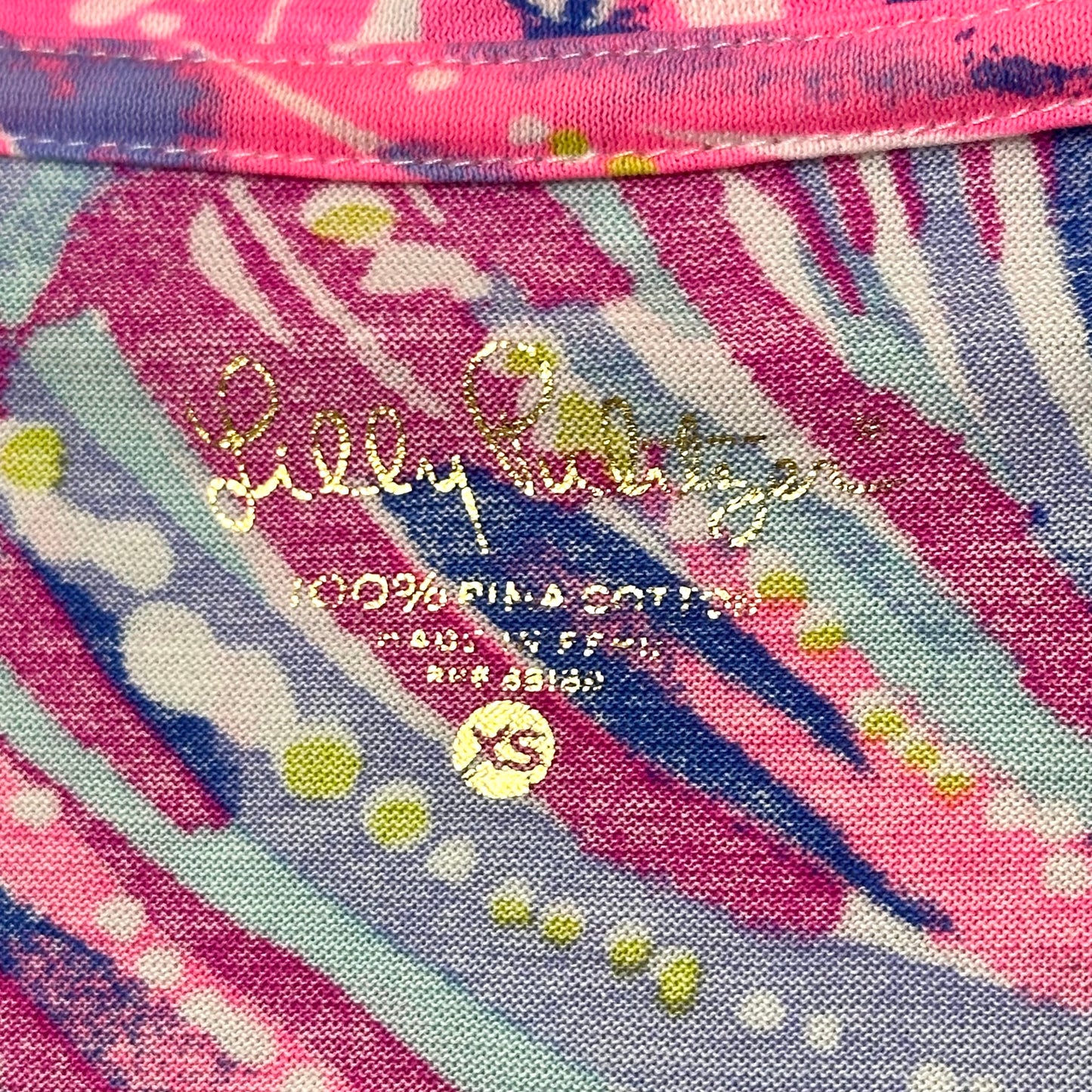 Top Long Sleeve Designer By Lilly Pulitzer In Pink & Purple, Size: Xs