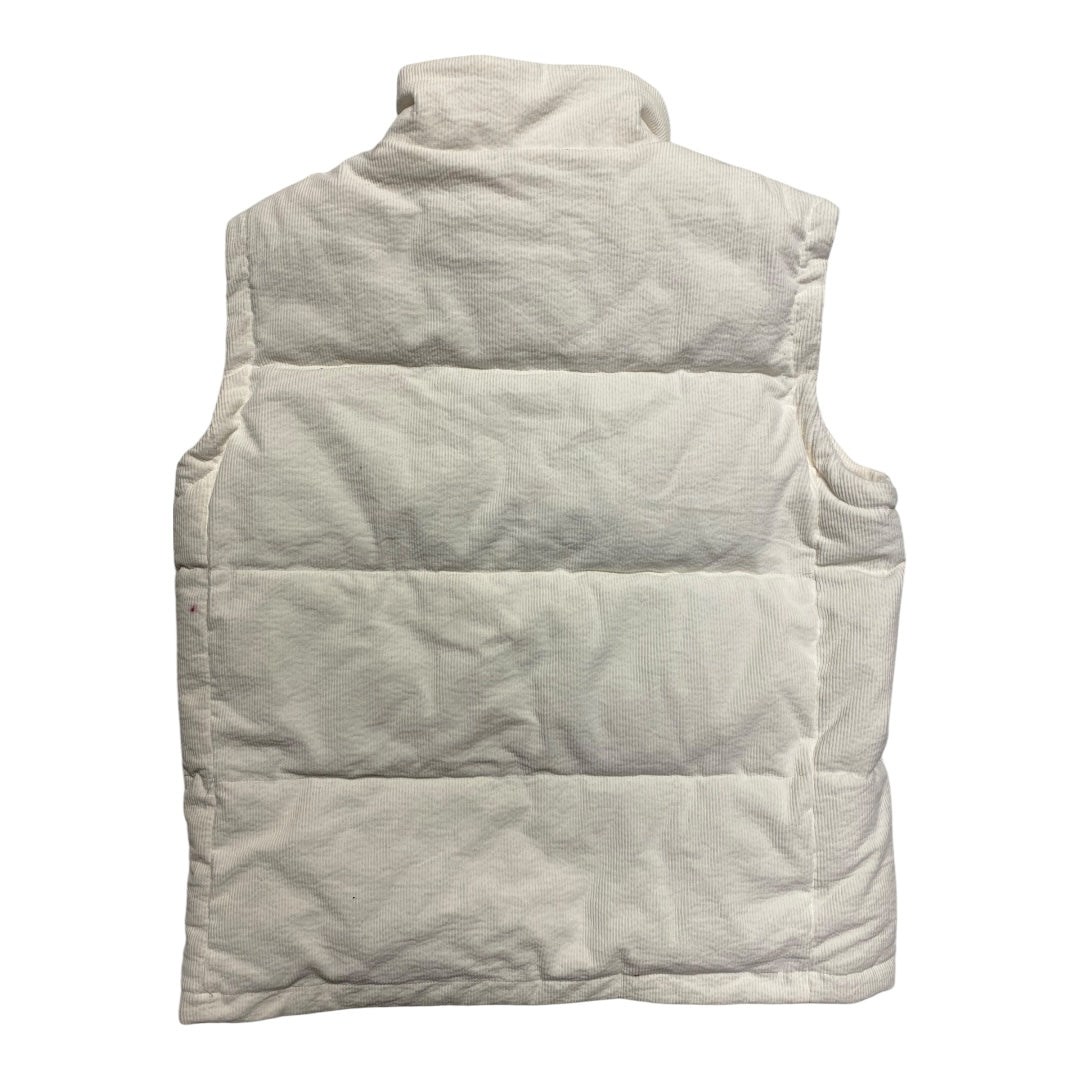 Vest Puffer & Quilted By Thread And Supply In White, Size:M