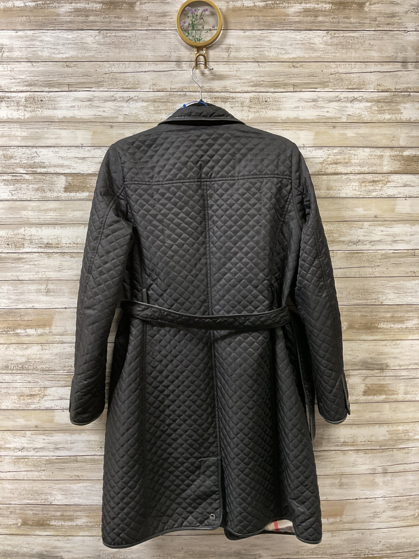 Coat Luxury Designer By Burberry In Black, Size:M