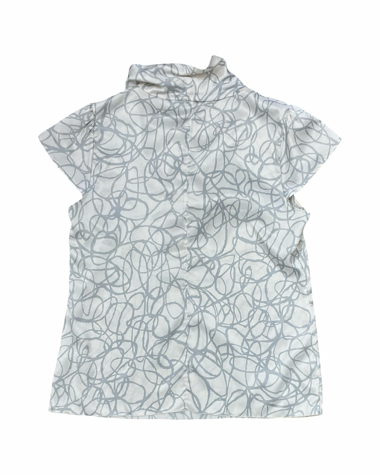 Top Sleeveless By Banana Republic In Grey & Yellow, Size:L