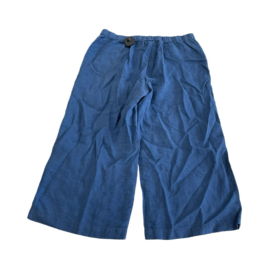 Pants Cropped By J. Jill In Blue, Size:Mp