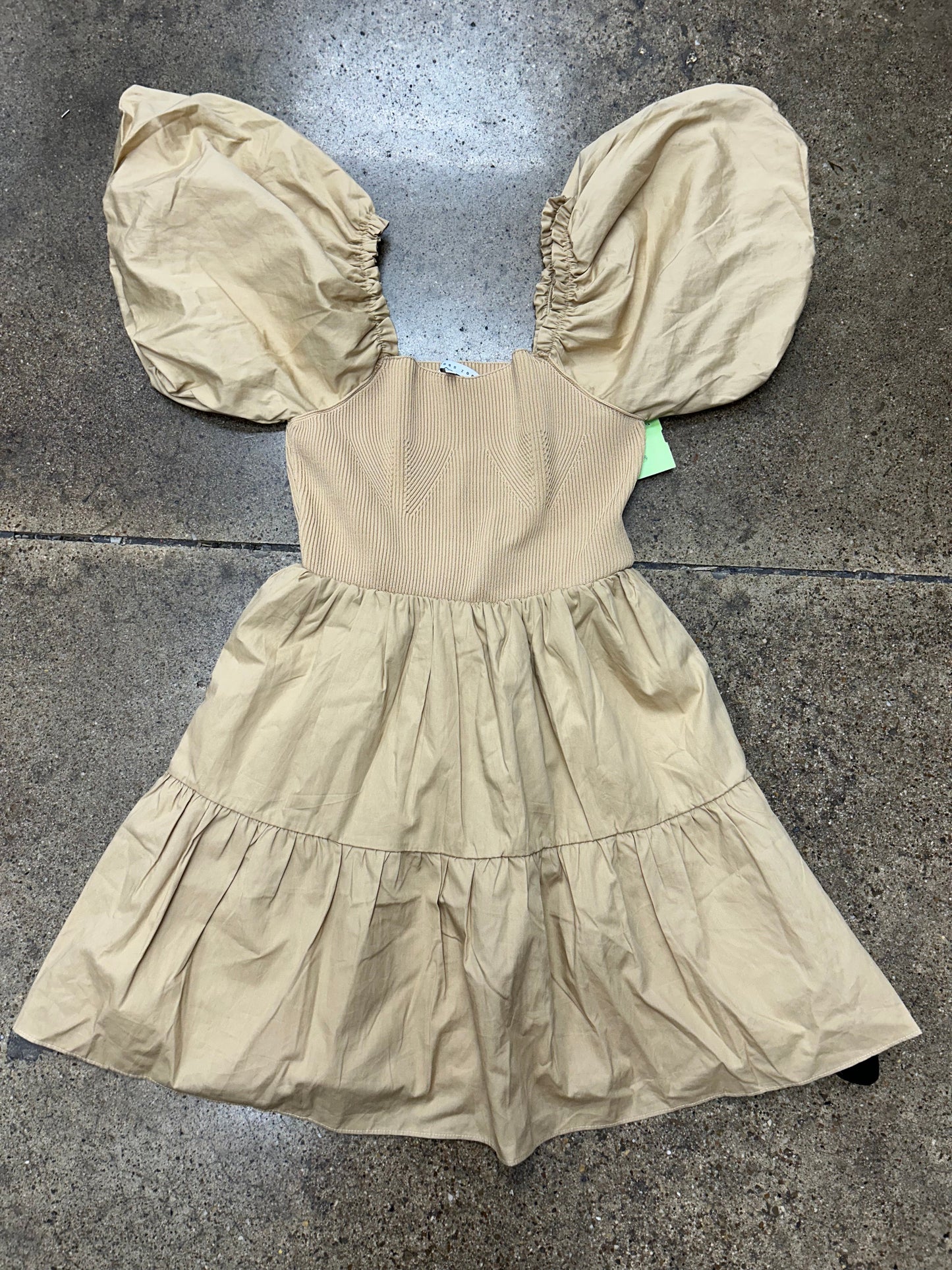 Dress Casual Short By Endless Rose In Tan, Size:Xs