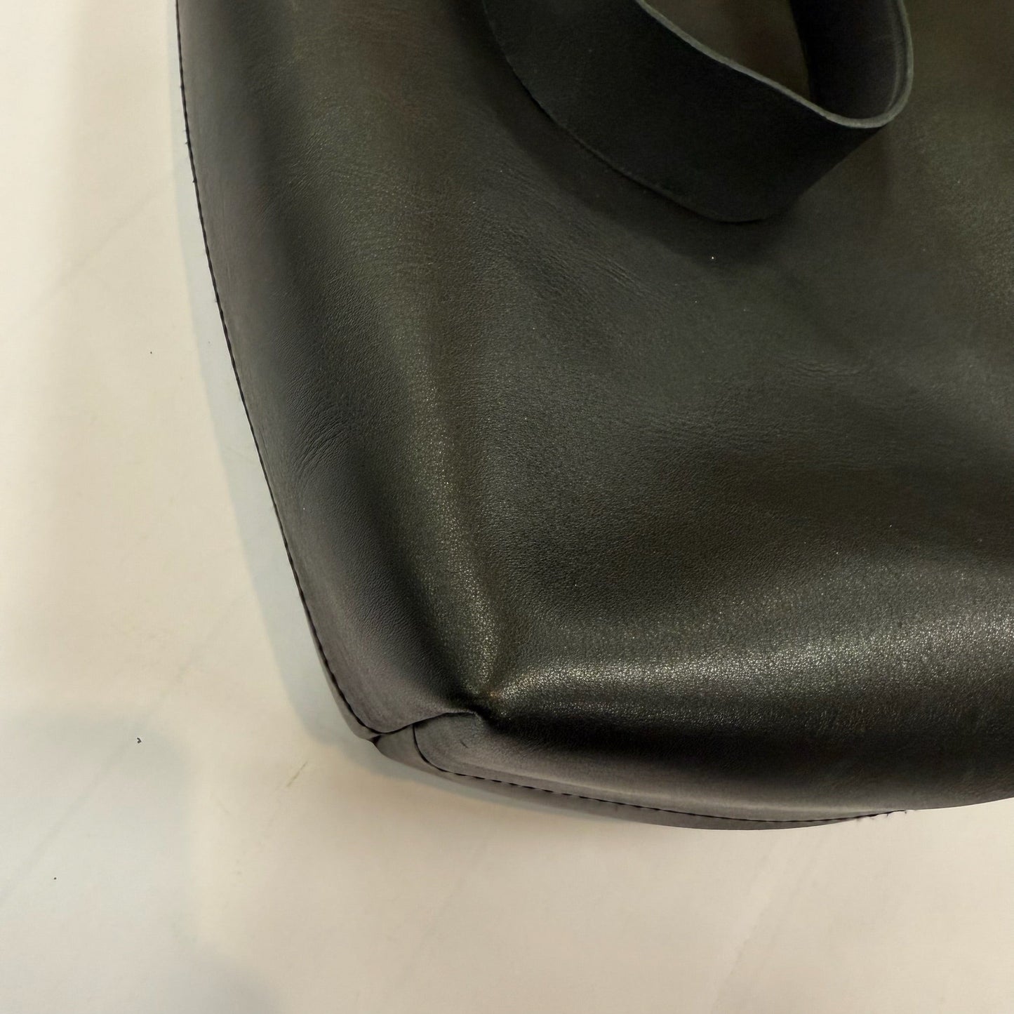 Handbag Leather By Madewell, Size: Medium