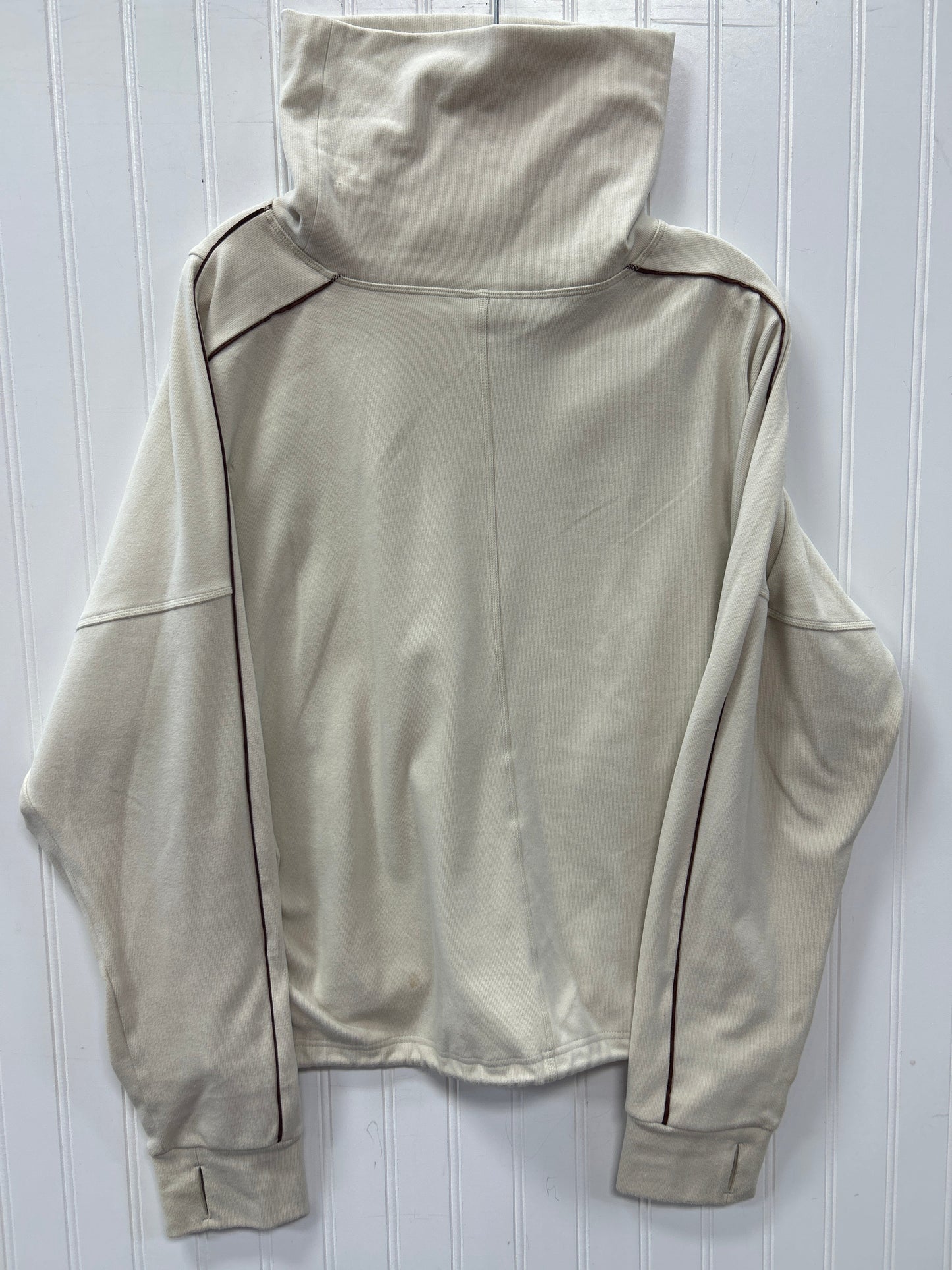 Athletic Sweatshirt Collar By Varley In Cream, Size:Xl