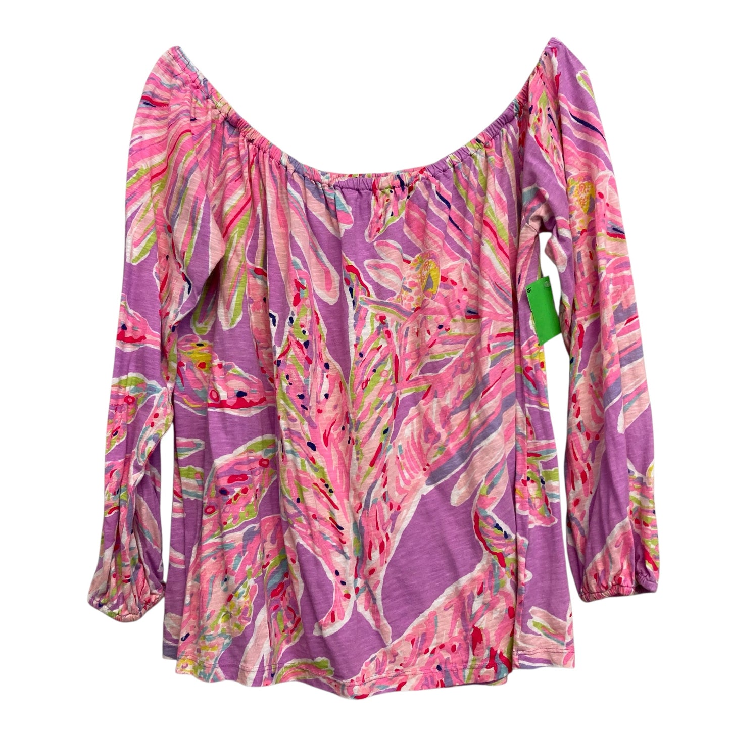 Top Ls Designer By Lilly Pulitzer In Pink & Purple, Size:M