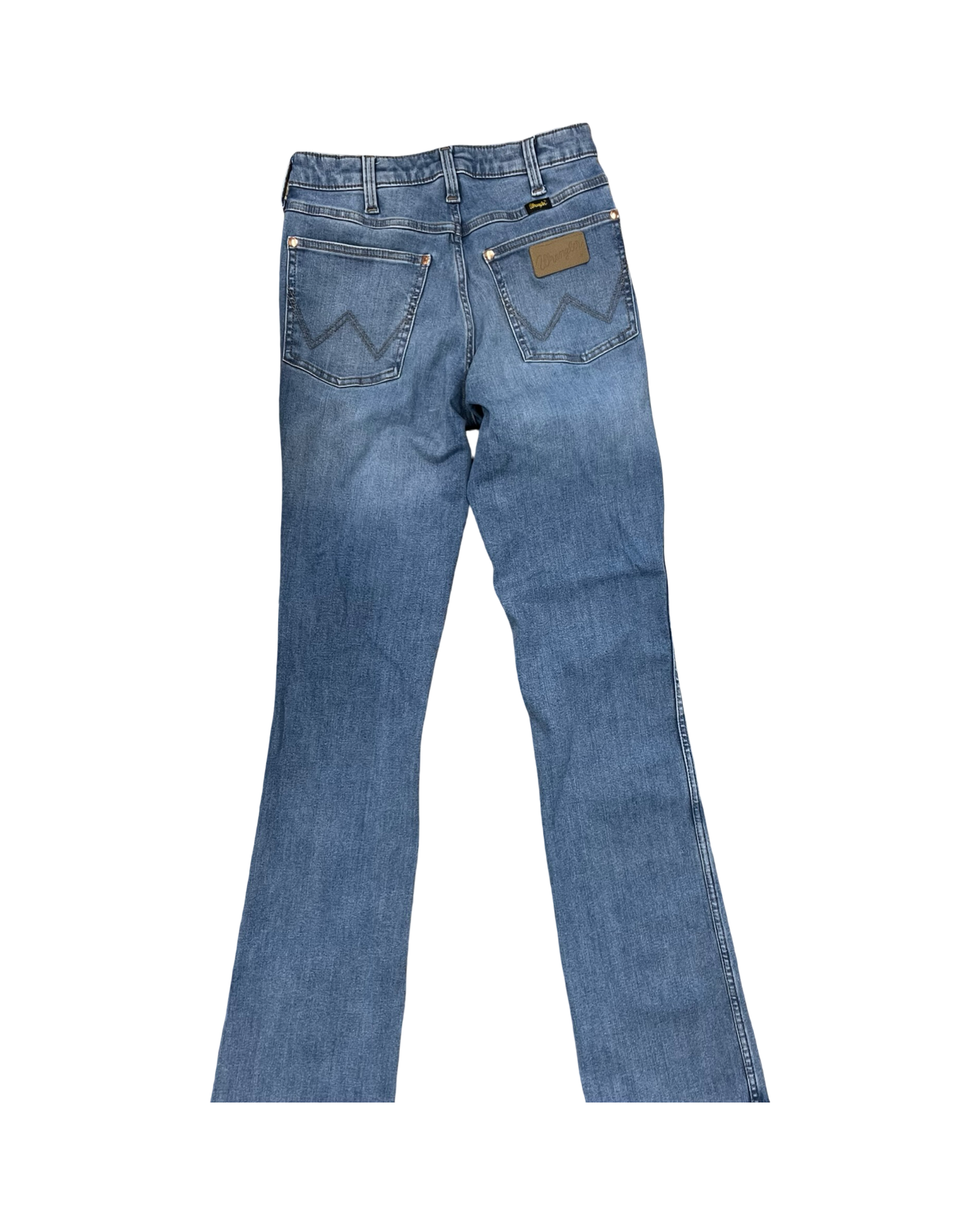 Jeans Boot Cut By Wrangler In Blue Denim, Size:4