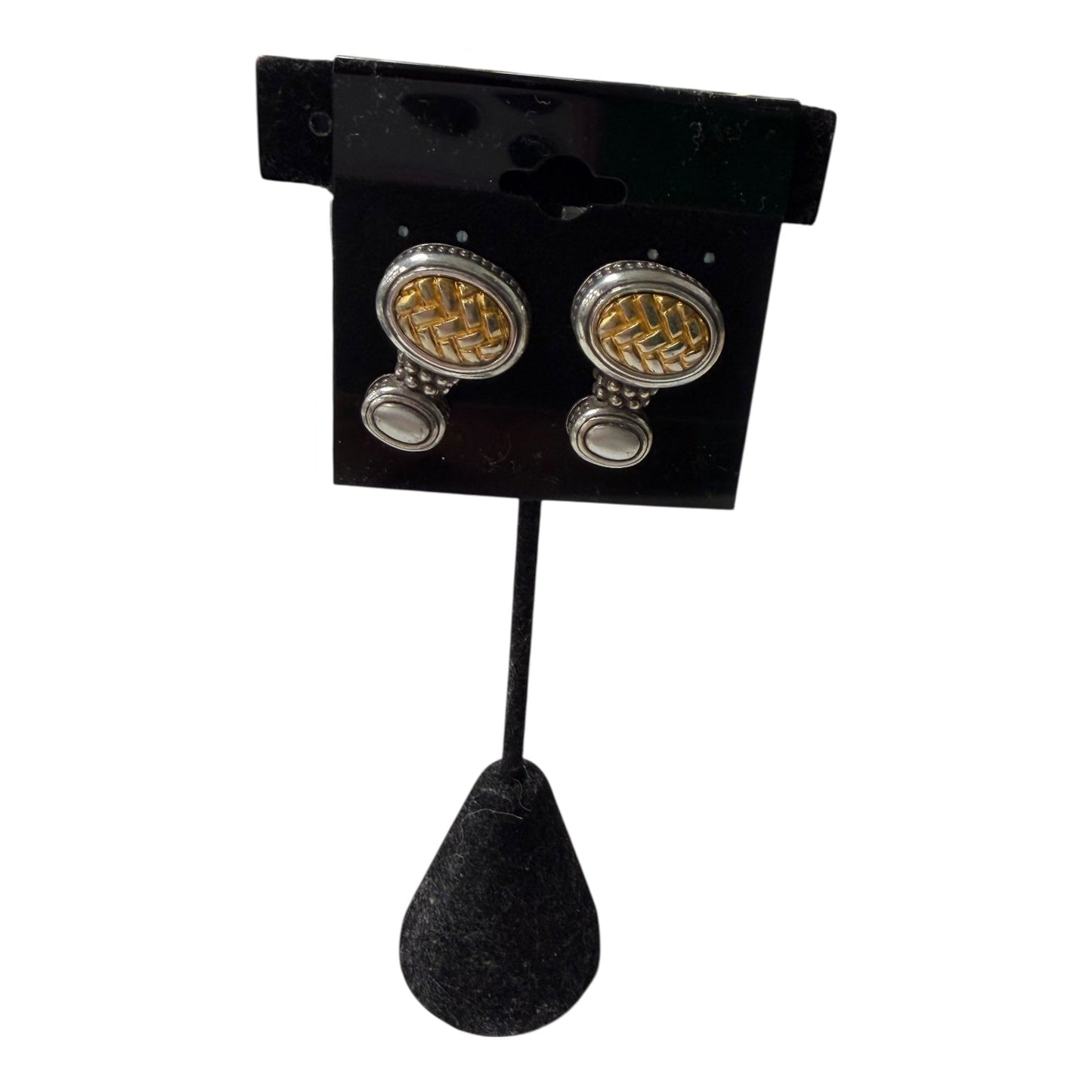 Earrings Stud By Brighton In Orange & Silver