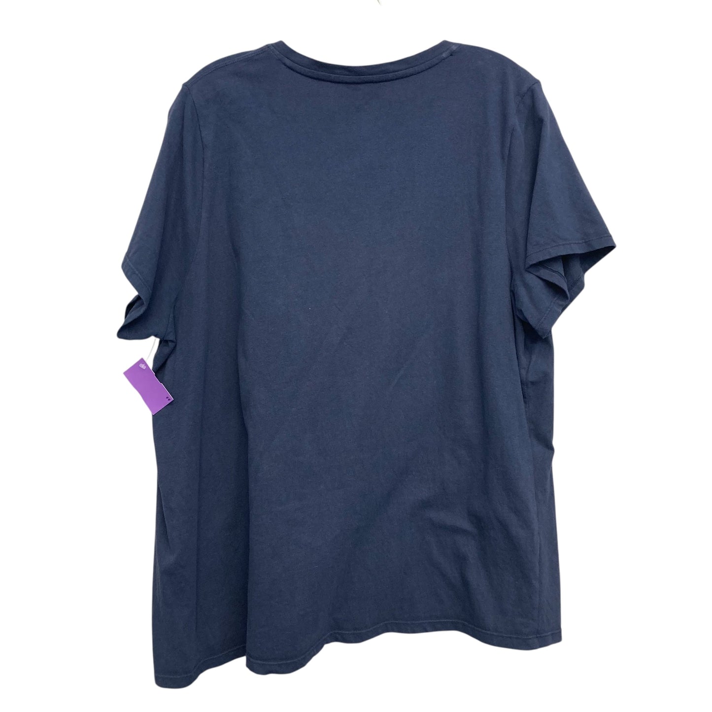 Top Ss Basic By Calvin Klein Performance In Navy, Size:2X