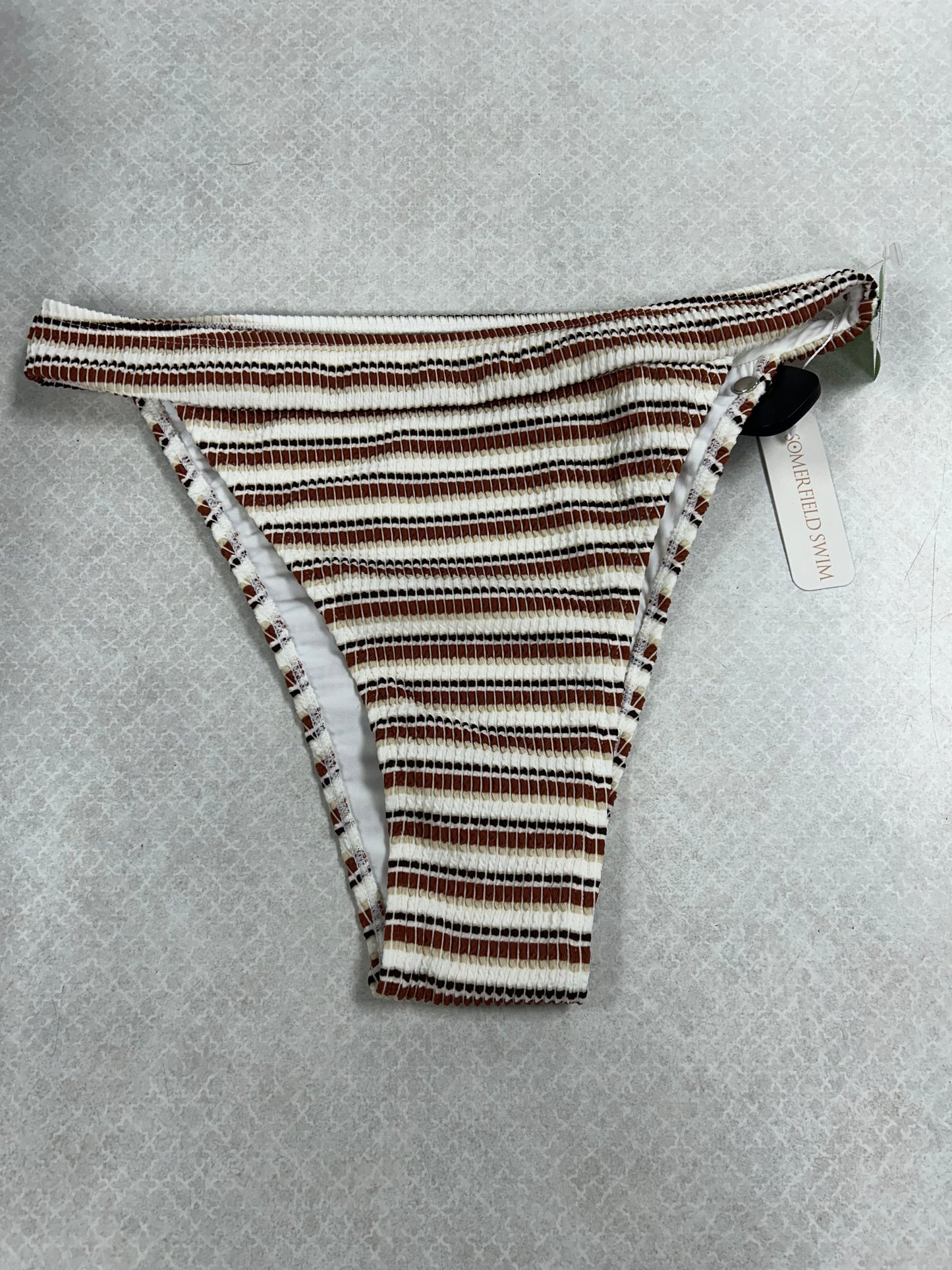 Swimsuit Bottom By Clothes Mentor In Brown & White, Size:Xl