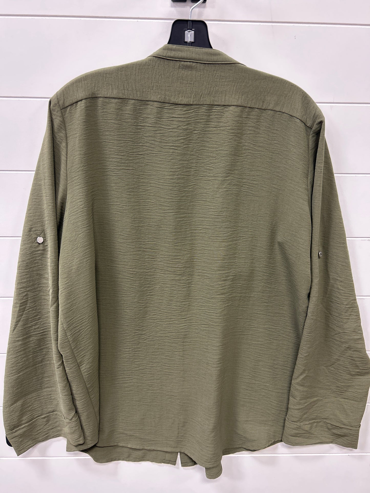 Top Ls By Calvin Klein In Green, Size:L
