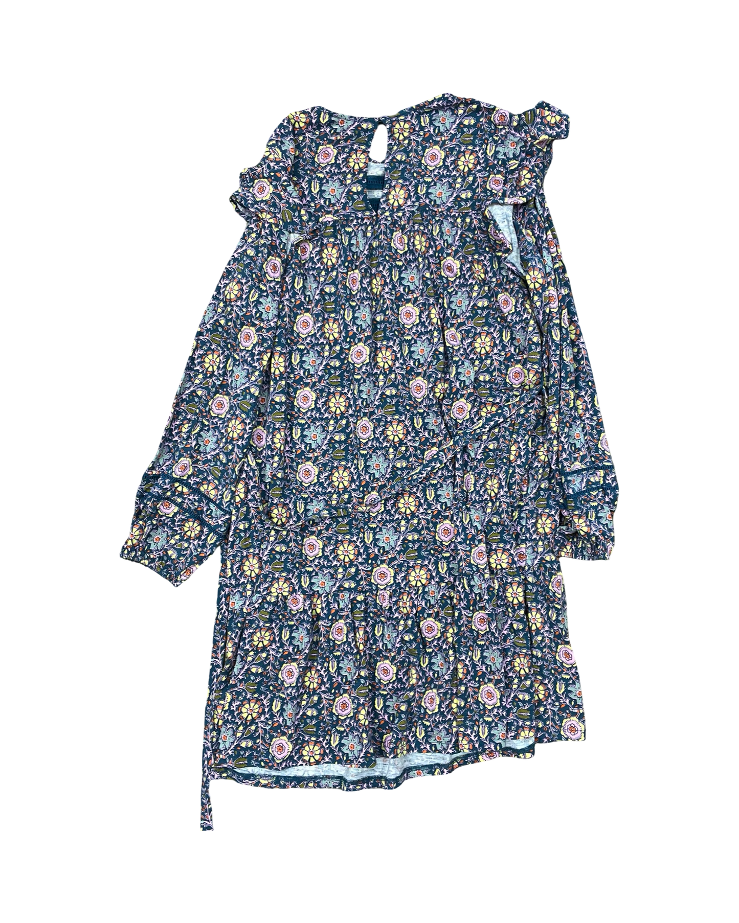 Dress Casual Midi By Boden In Blue & Pink, Size:L