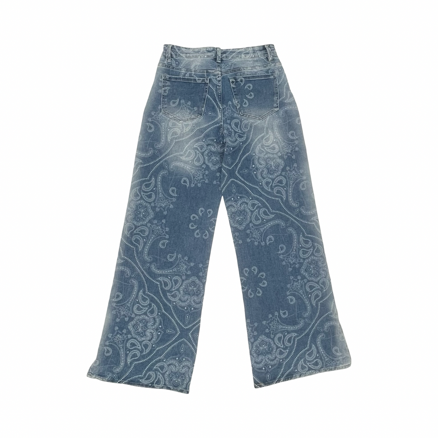 Jeans Wide Leg By Fashion Nova In Blue Denim, Size:10