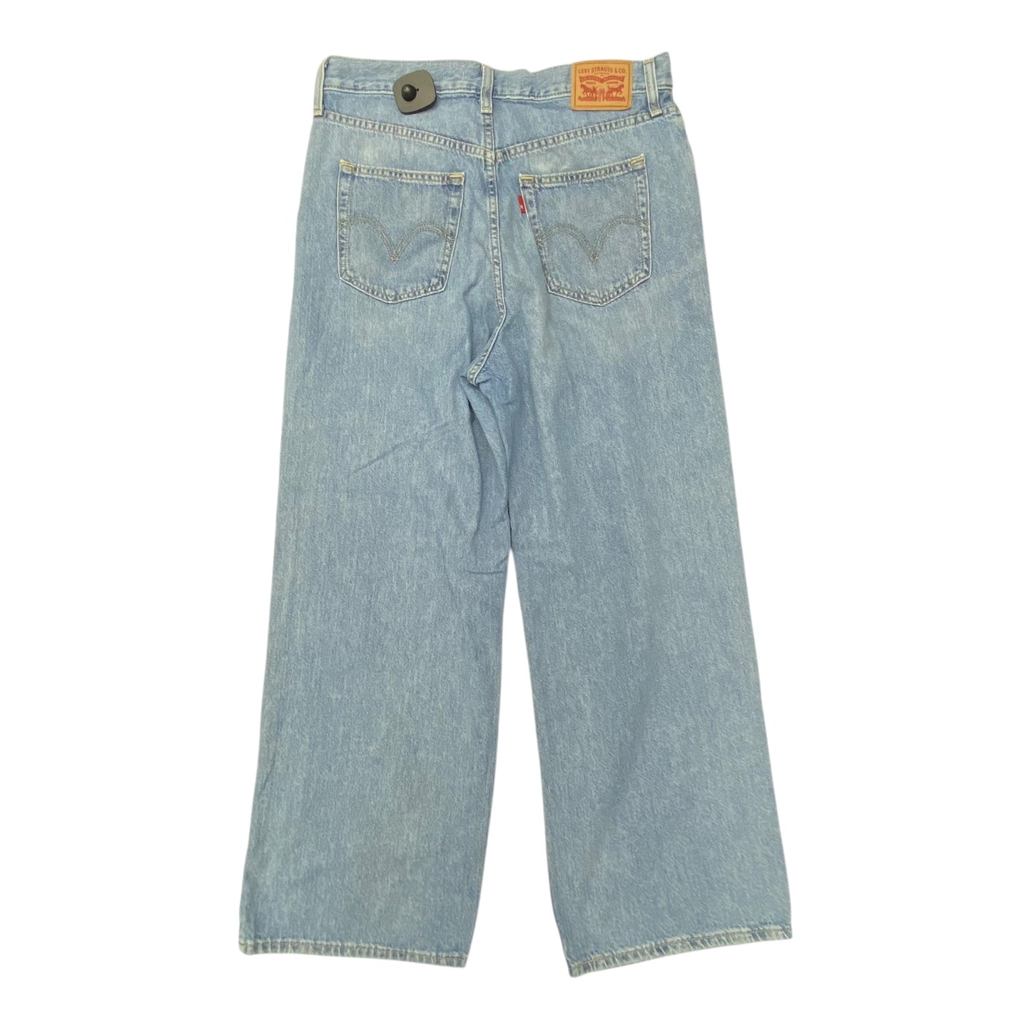 Jeans Straight By Levis In Blue Denim, Size:12