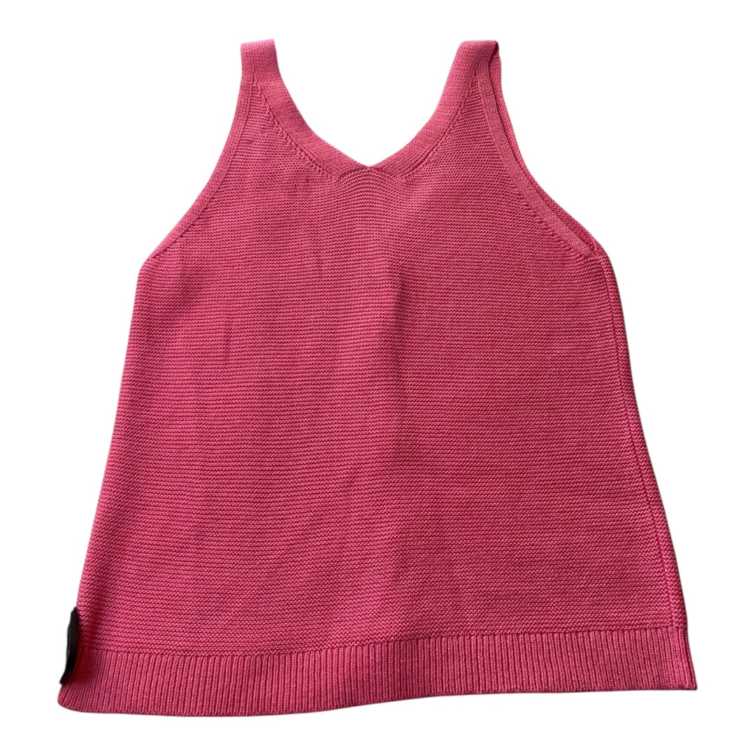 Top Sleeveless By Loft In Pink, Size:S