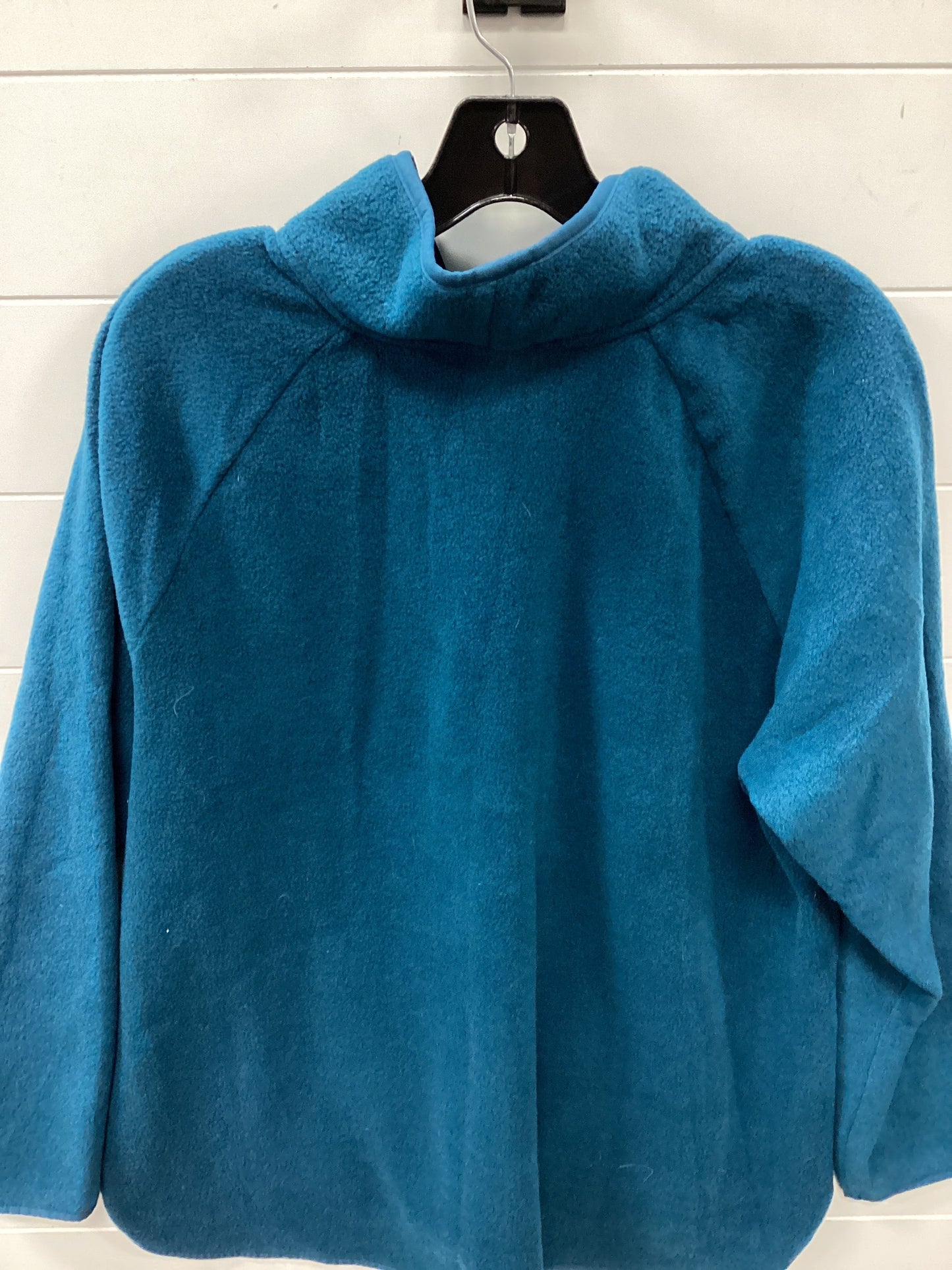 Jacket Fleece By Tek Gear In Blue, Size:1X