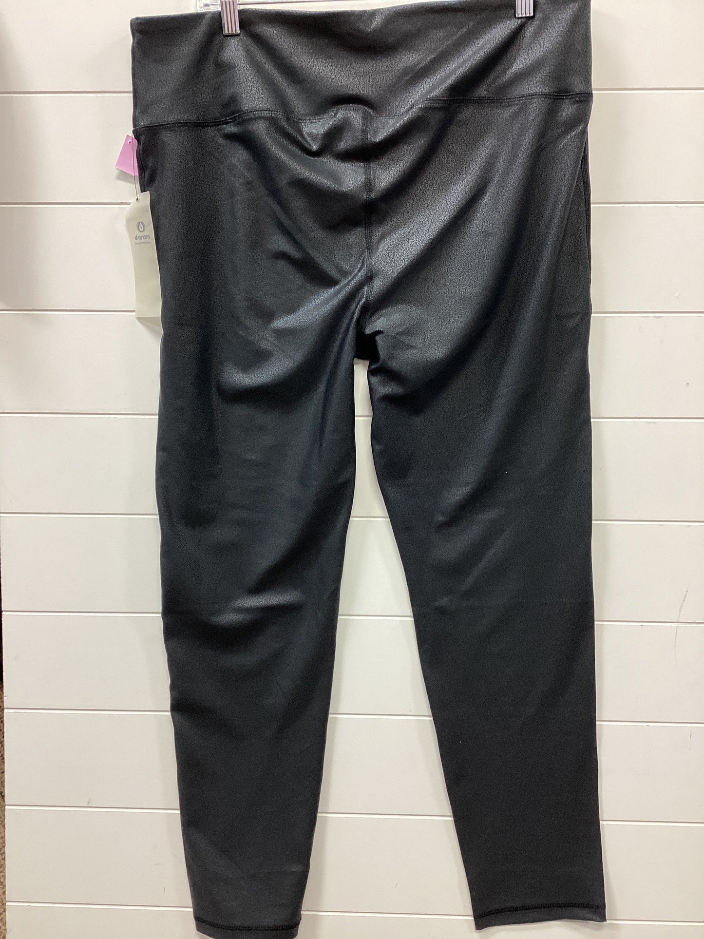 Athletic Leggings By Mono B In Black, Size:3X