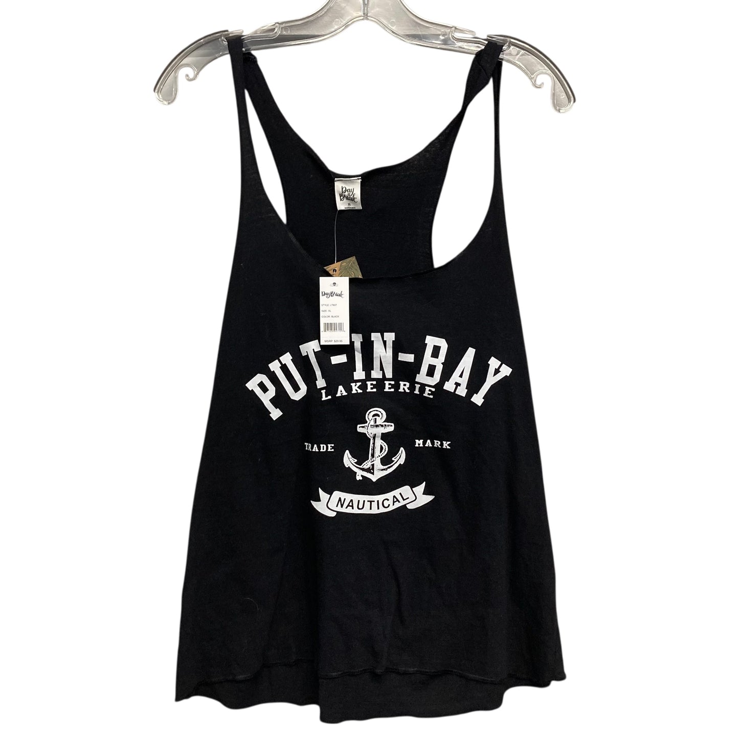 Tank Top By DayBreak In Black & White, Size:Xl