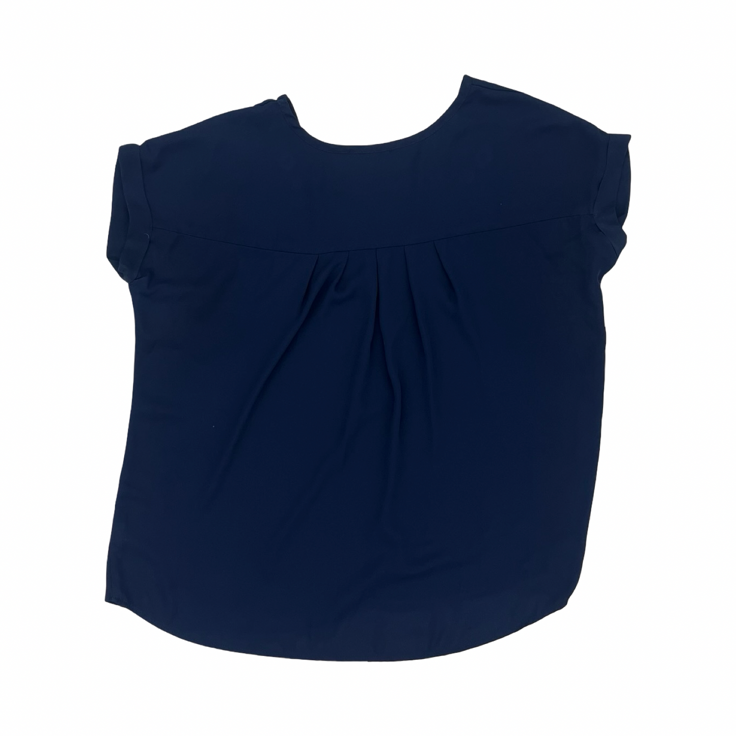 Blouse Ss By Clothes Mentor In Navy, Size:Xl