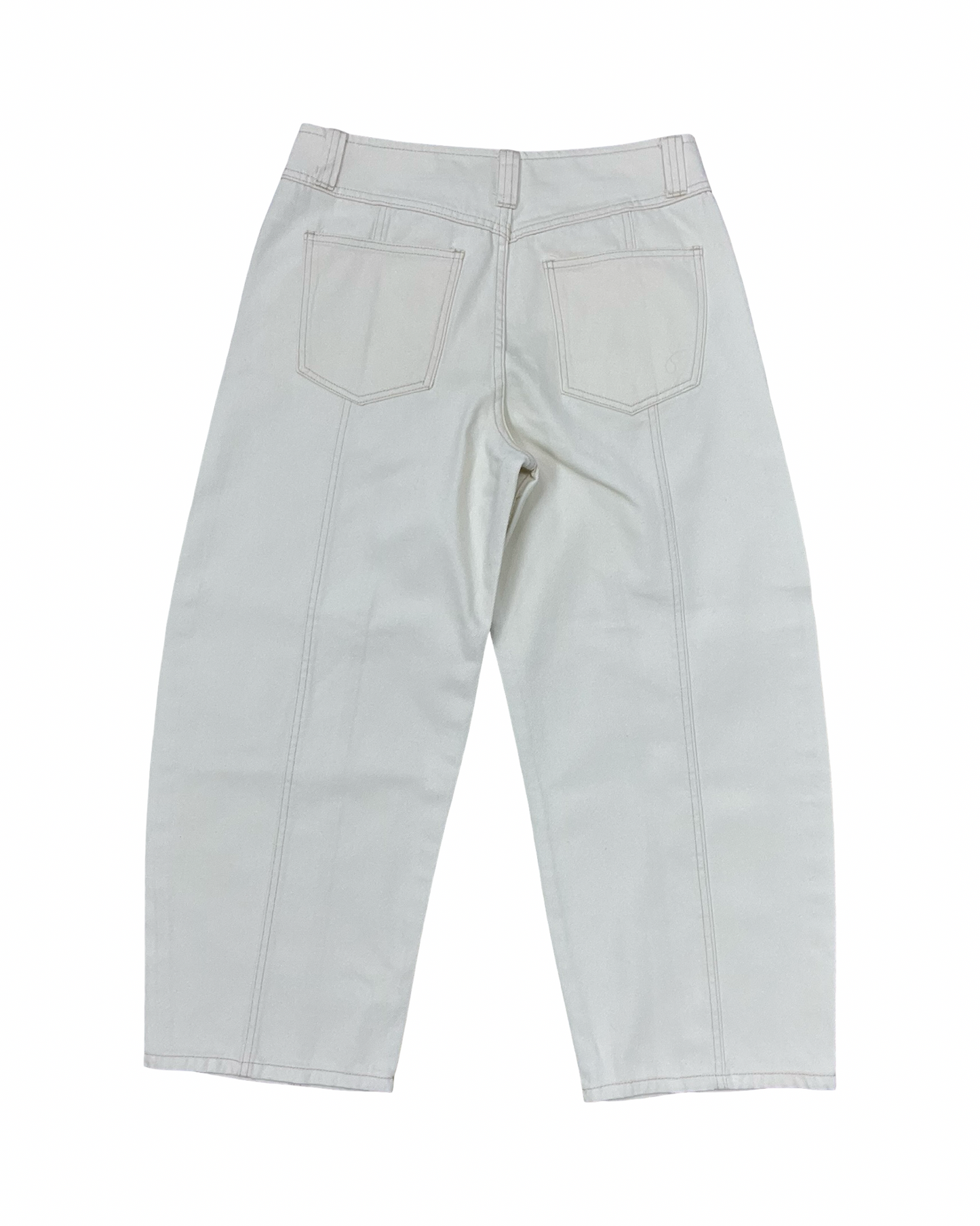 Jeans Wide Leg By Universal Thread In Cream, Size:10
