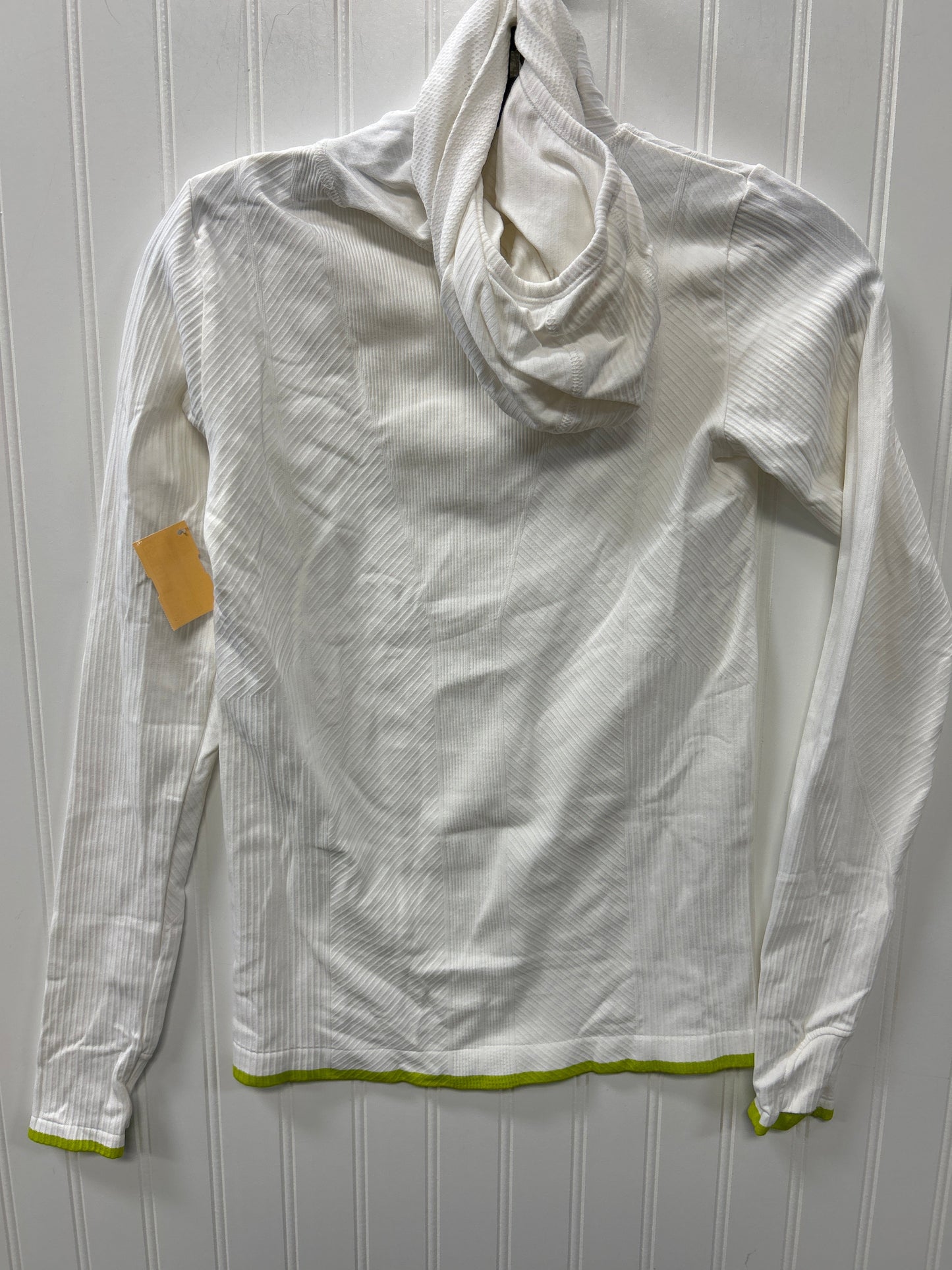 Athletic Top Ls Hoodie By Athleta In Cream, Size:Xs