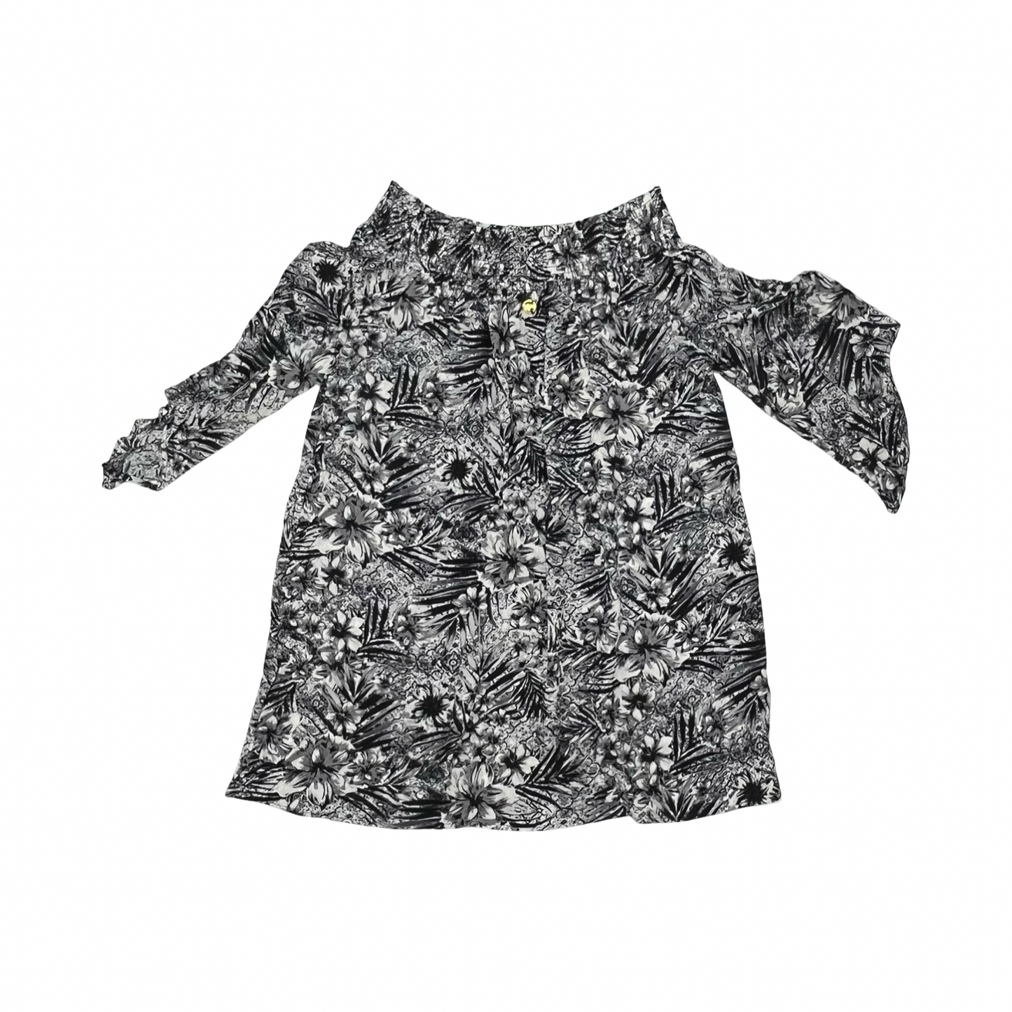 Swimwear Cover-Up By Clothes Mentor In Black & White, Size:M