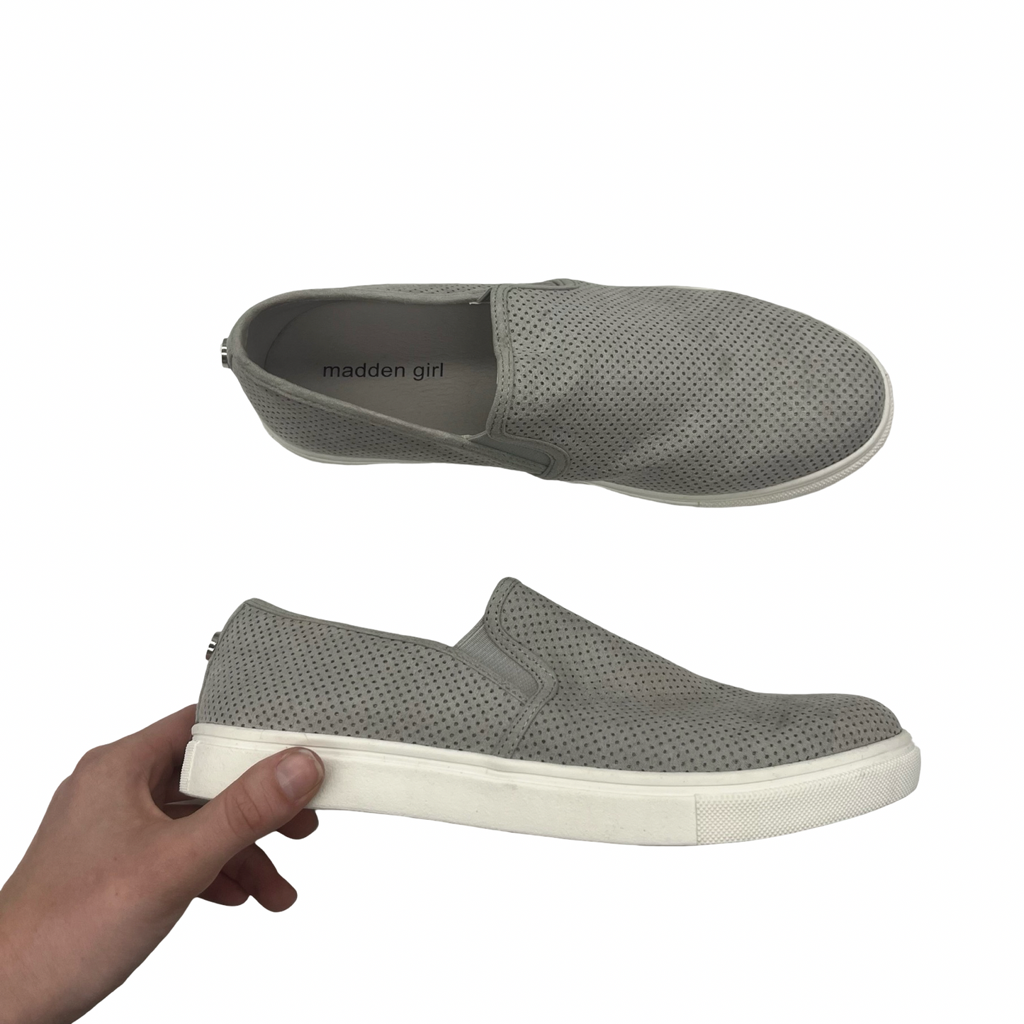 Shoes Flats By Madden Girl In Grey, Size:8