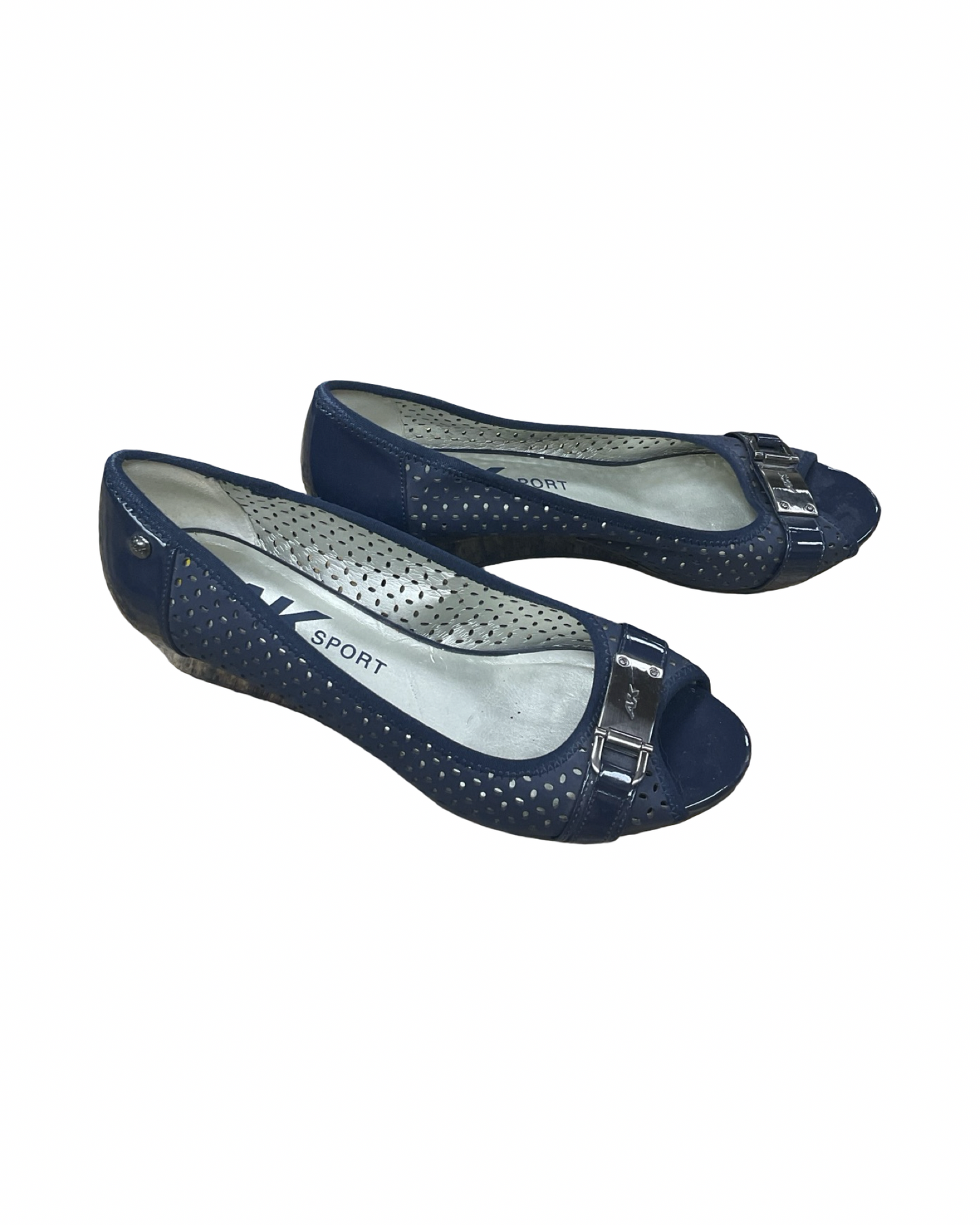 Shoes Heels Kitten By Anne Klein In Blue, Size:9