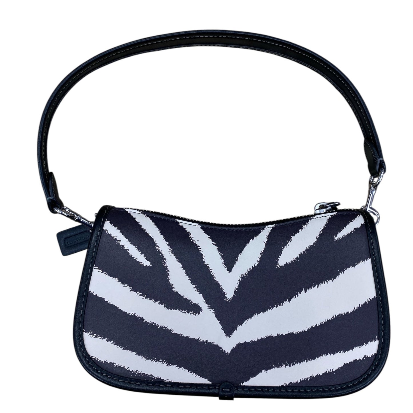 Handbag Designer By Coach In Striped Pattern, Size:Small