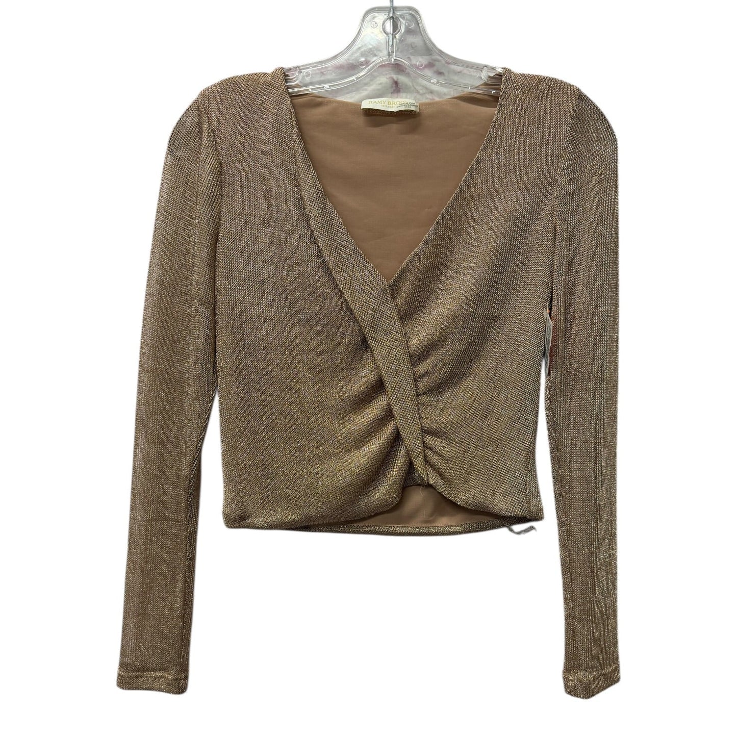 Top Ls By Ramy Brook In Rose Gold, Size:Xs