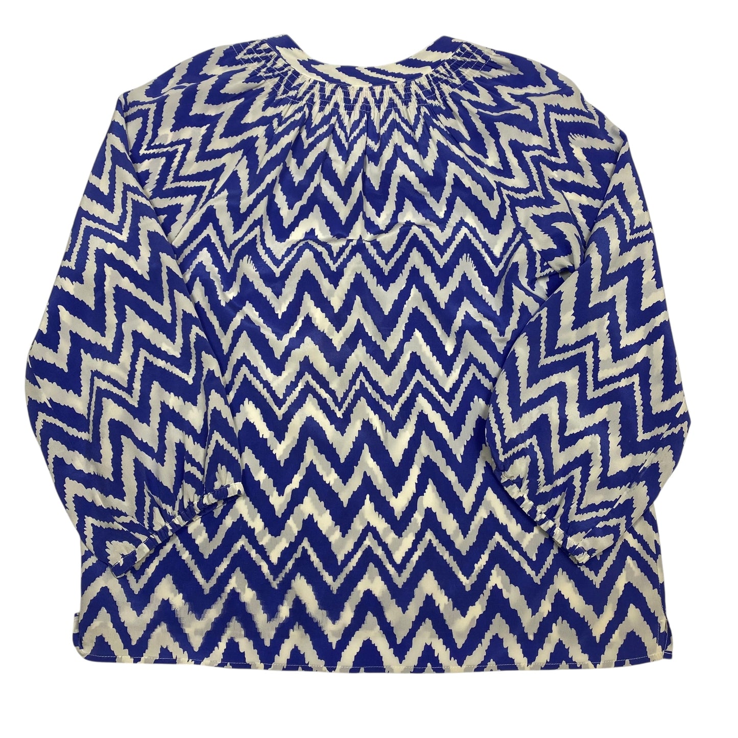 Top Ls Designer By Lilly Pulitzer In Blue & White, Size:M