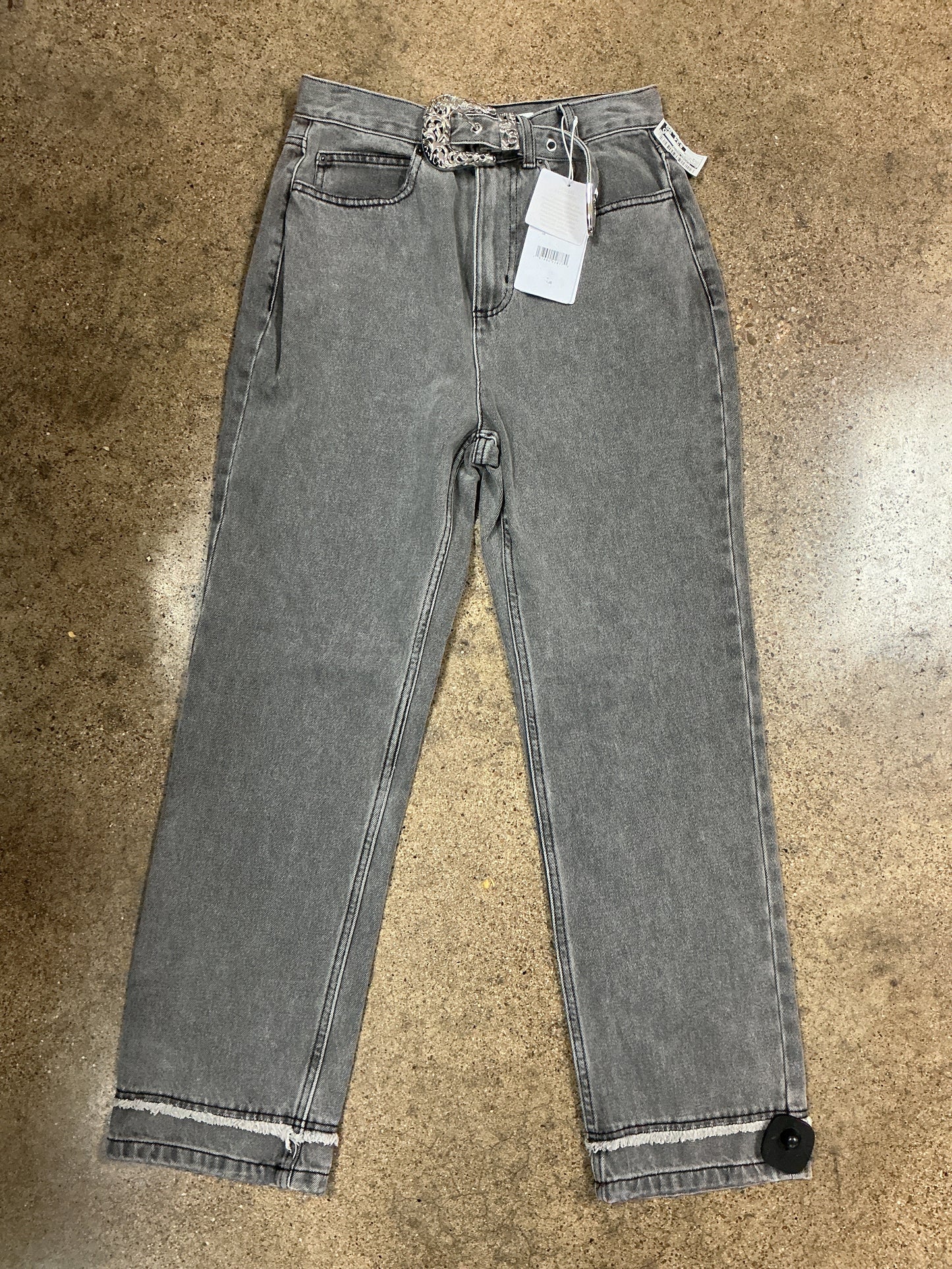 Jeans Straight By Clothes Mentor In Grey Denim, Size:6