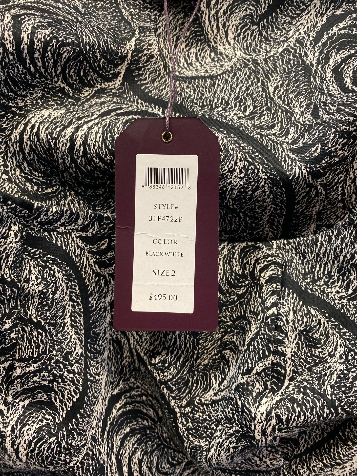 Dress Work By Cmb In Black & White, Size: 2