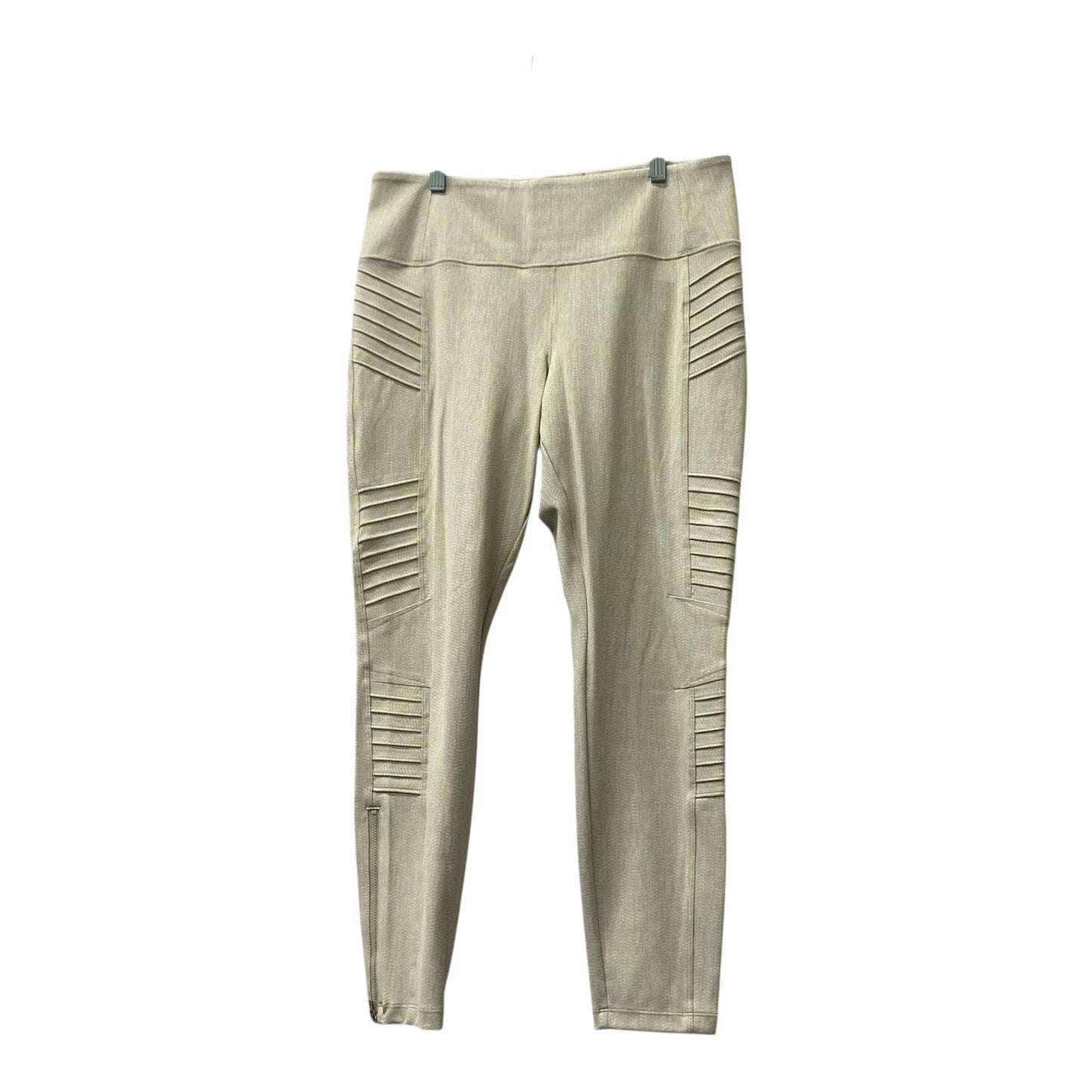 Athletic Leggings By Athleta In Cream, Size:L