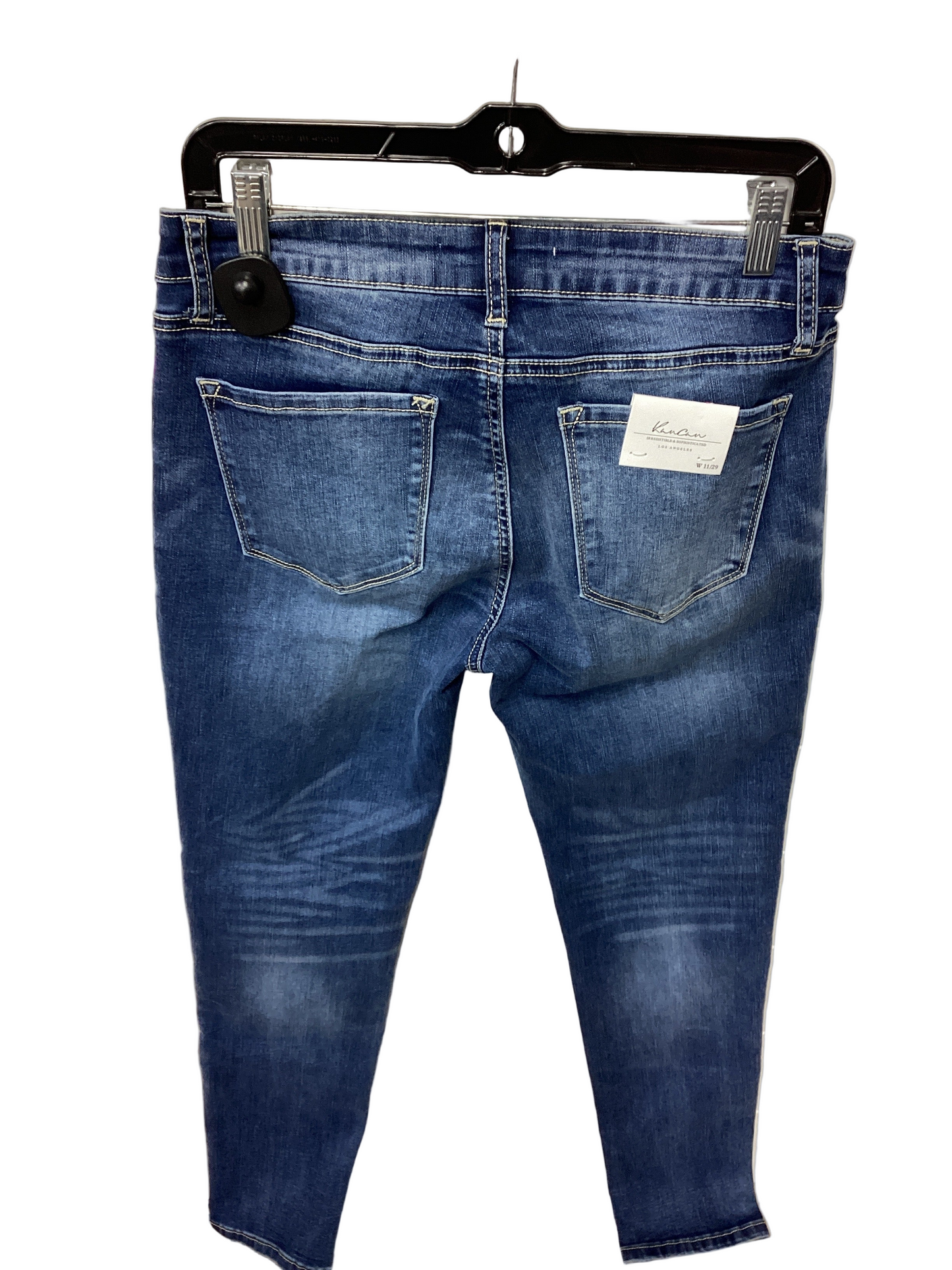 Jeans Skinny By Kancan In Blue Denim, Size:6L