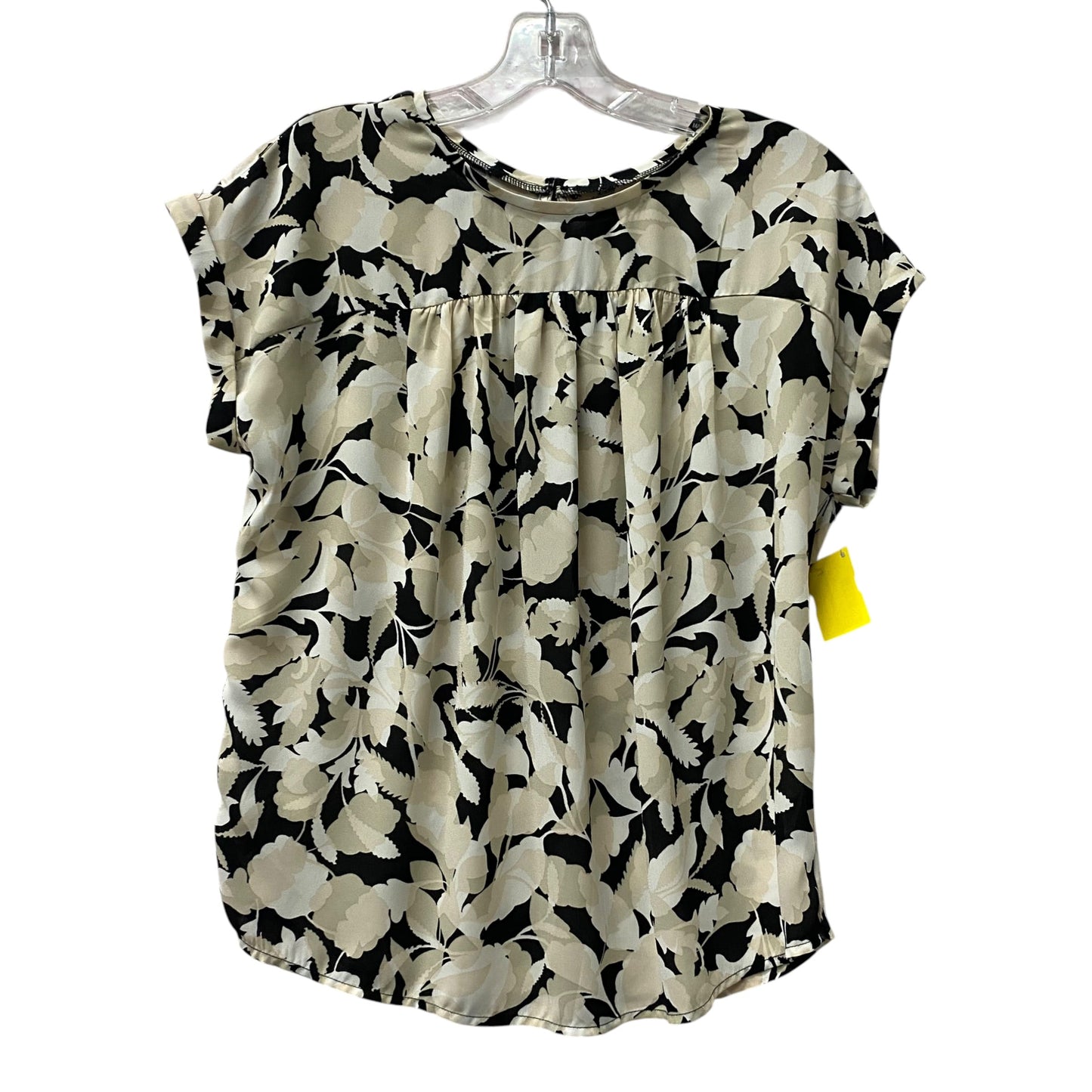 Top Ss By Loft In Cream & Tan, Size:Xs