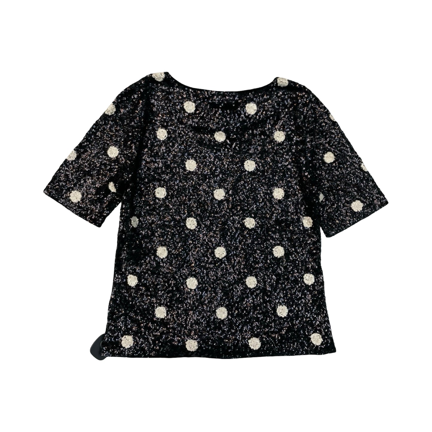 Top Ss By J. Crew In Black & White, Size:M