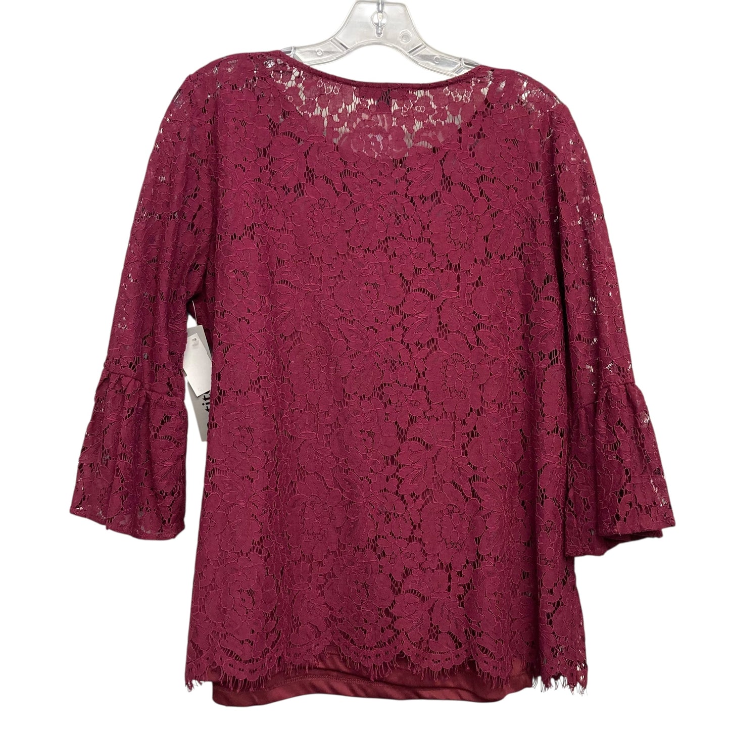 Top Ls By Roz And Ali In Maroon, Size:Lp