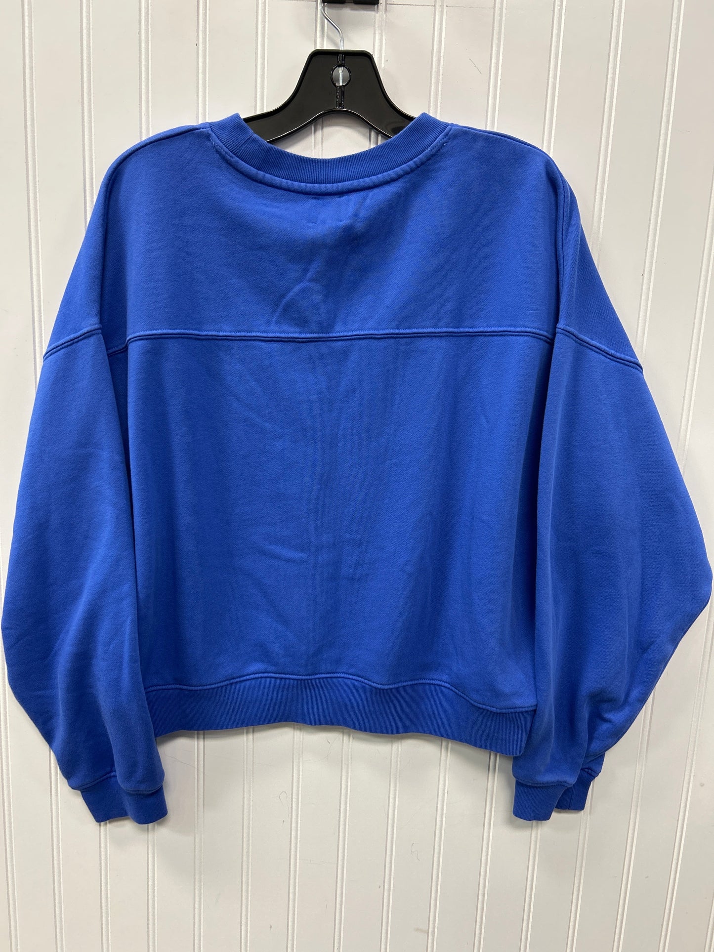 Athletic Top Ls Crewneck By Gap In Blue, Size:S