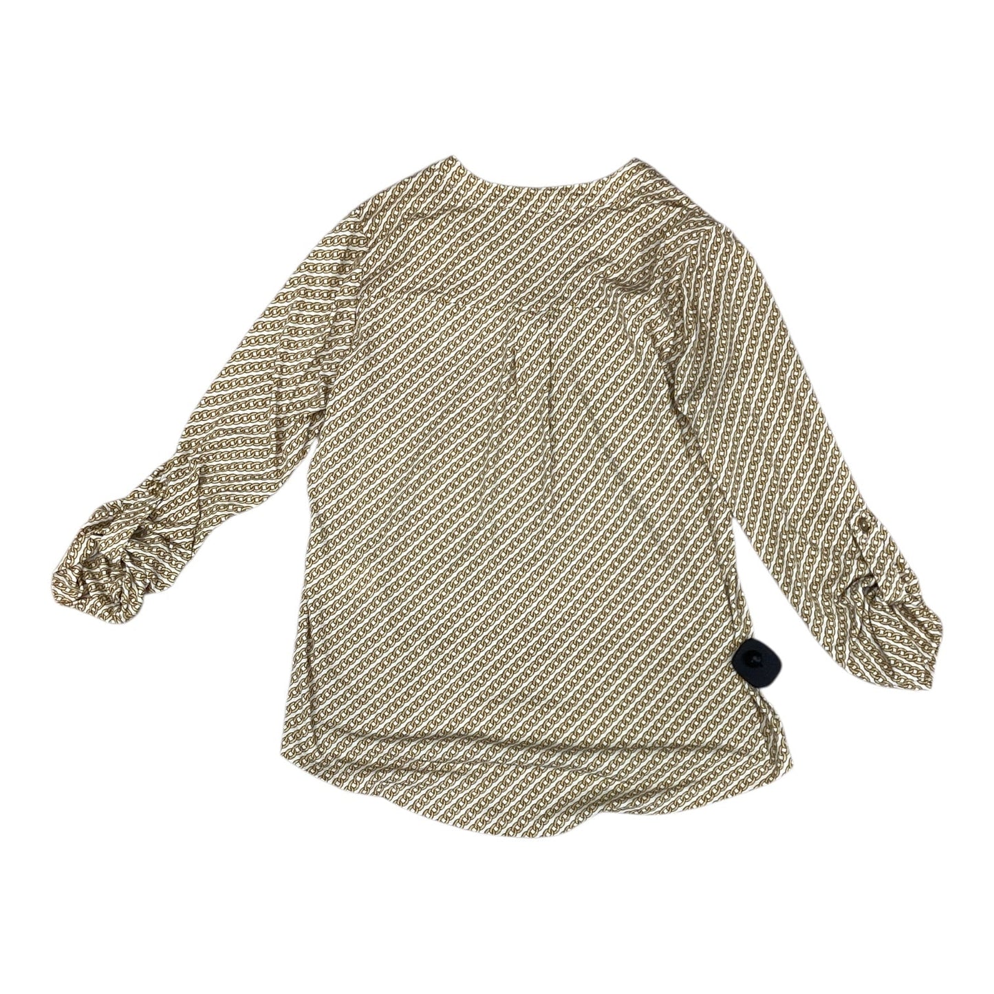 Top 3/4 Sleeve By Michael By Michael Kors In Gold, Size:M