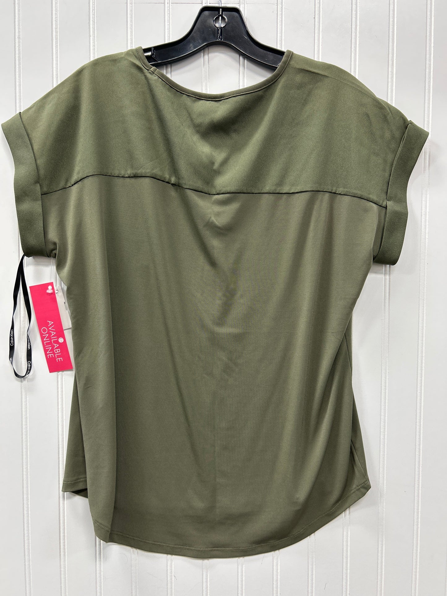 Top Ss By Calvin Klein In Green, Size:M