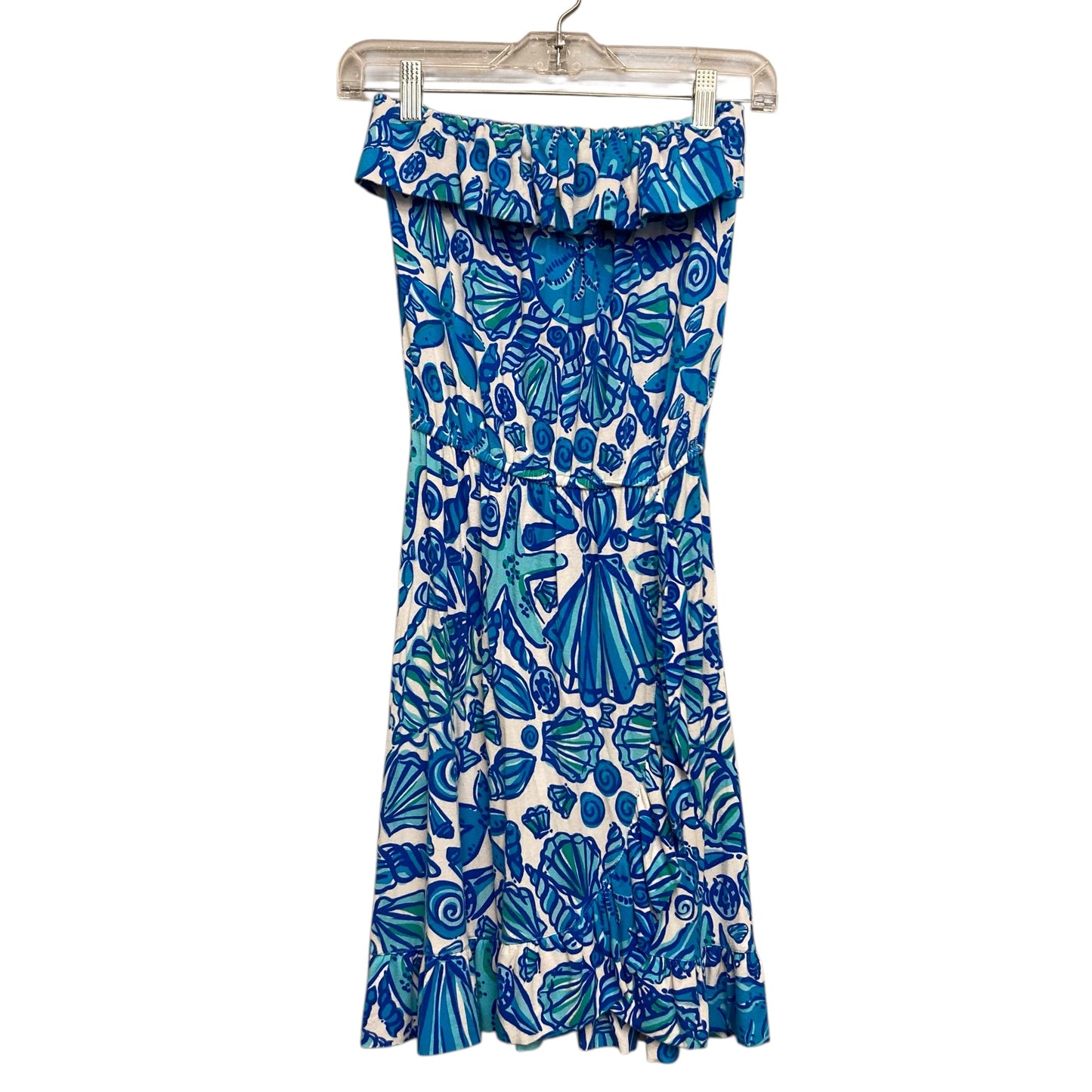 Dress Designer By Lilly Pulitzer In Blue & White, Size:Xs