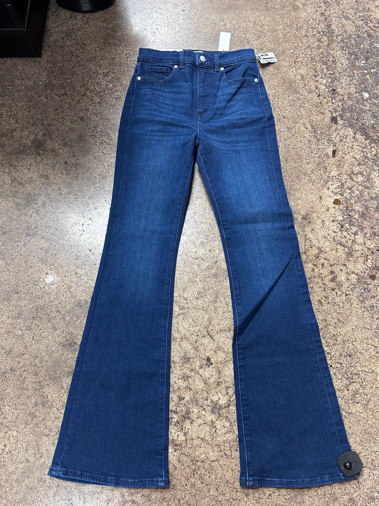 Jeans Flared By Loft In Blue Denim, Size:4